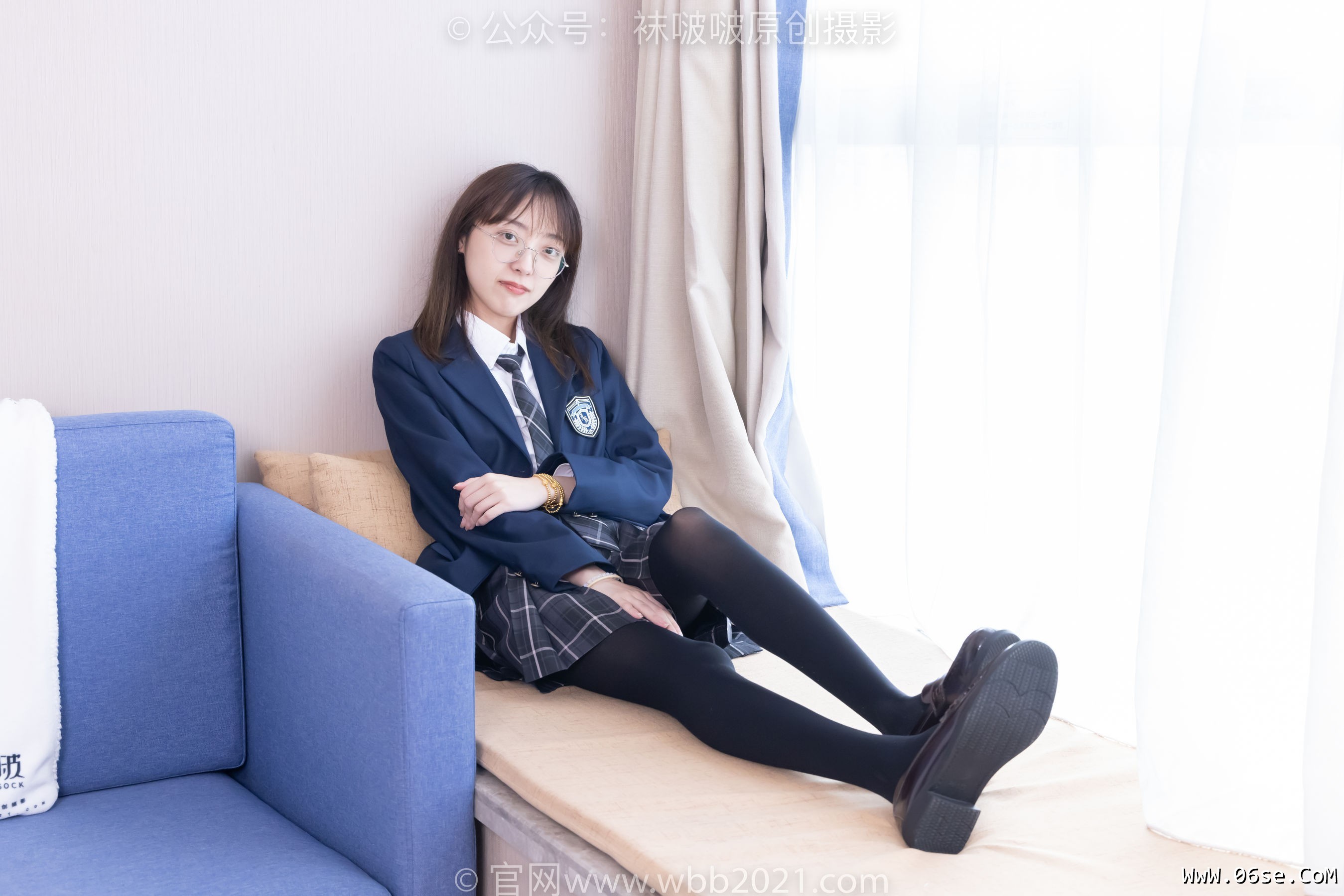 图片[125]-BoBoSocks袜啵啵 No.432 稚予 -皮鞋、厚黑丝、jk制服[184P]-六色网