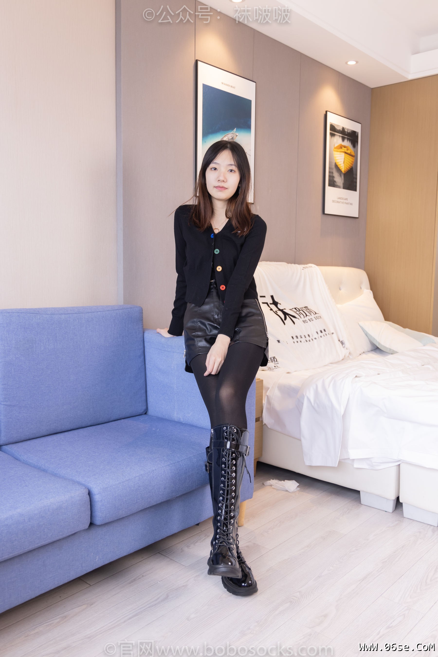 BoBoSocks袜啵啵 No.072 小甜豆-两双长靴、厚黑丝、厚肉丝[144P]-六色网
