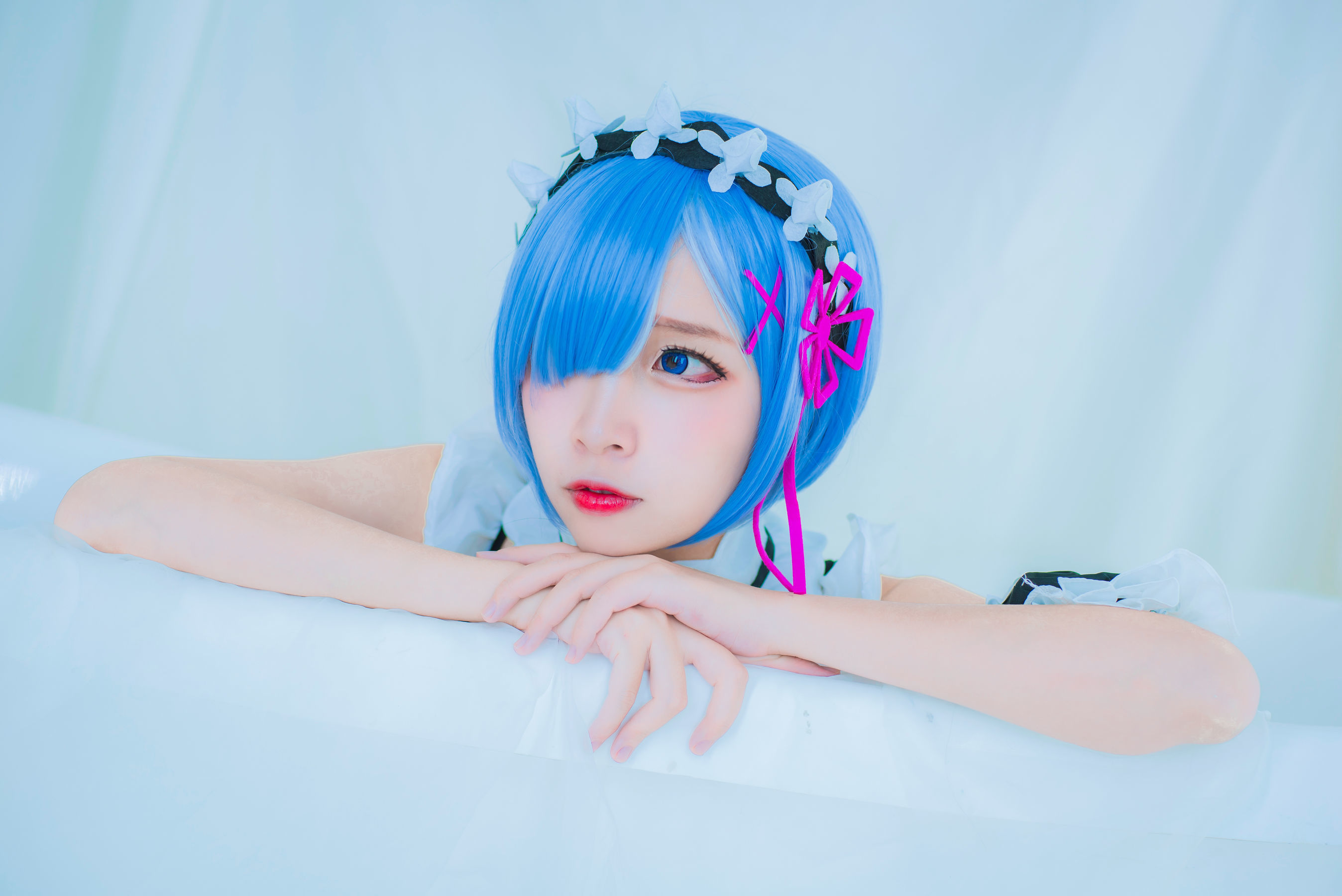 图片[11]-人气Coser二佐Nisa 蕾姆泳装[32P]-六色网