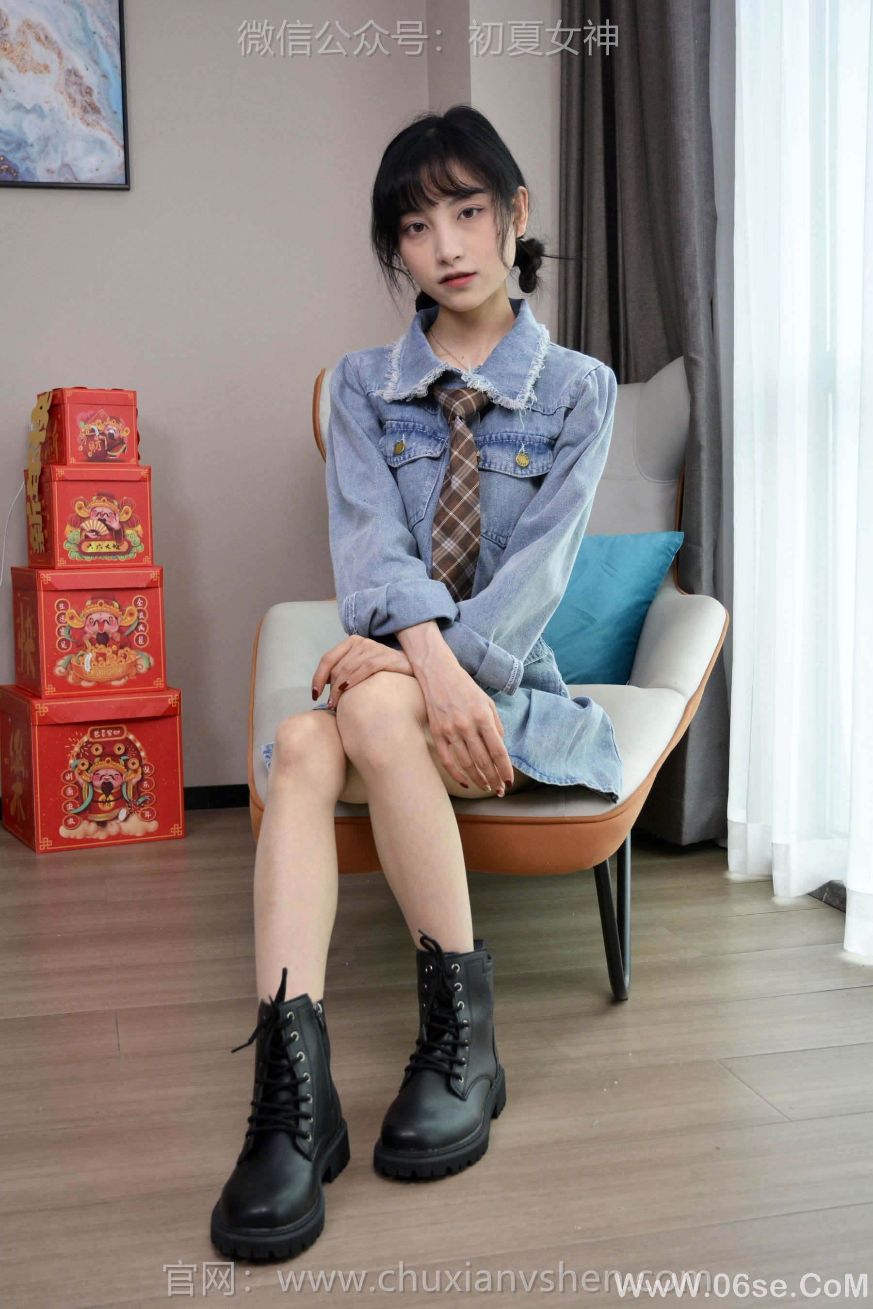 图片[2]-初夏女神 No.247 柒柒 浪漫牛仔[140P]-六色网