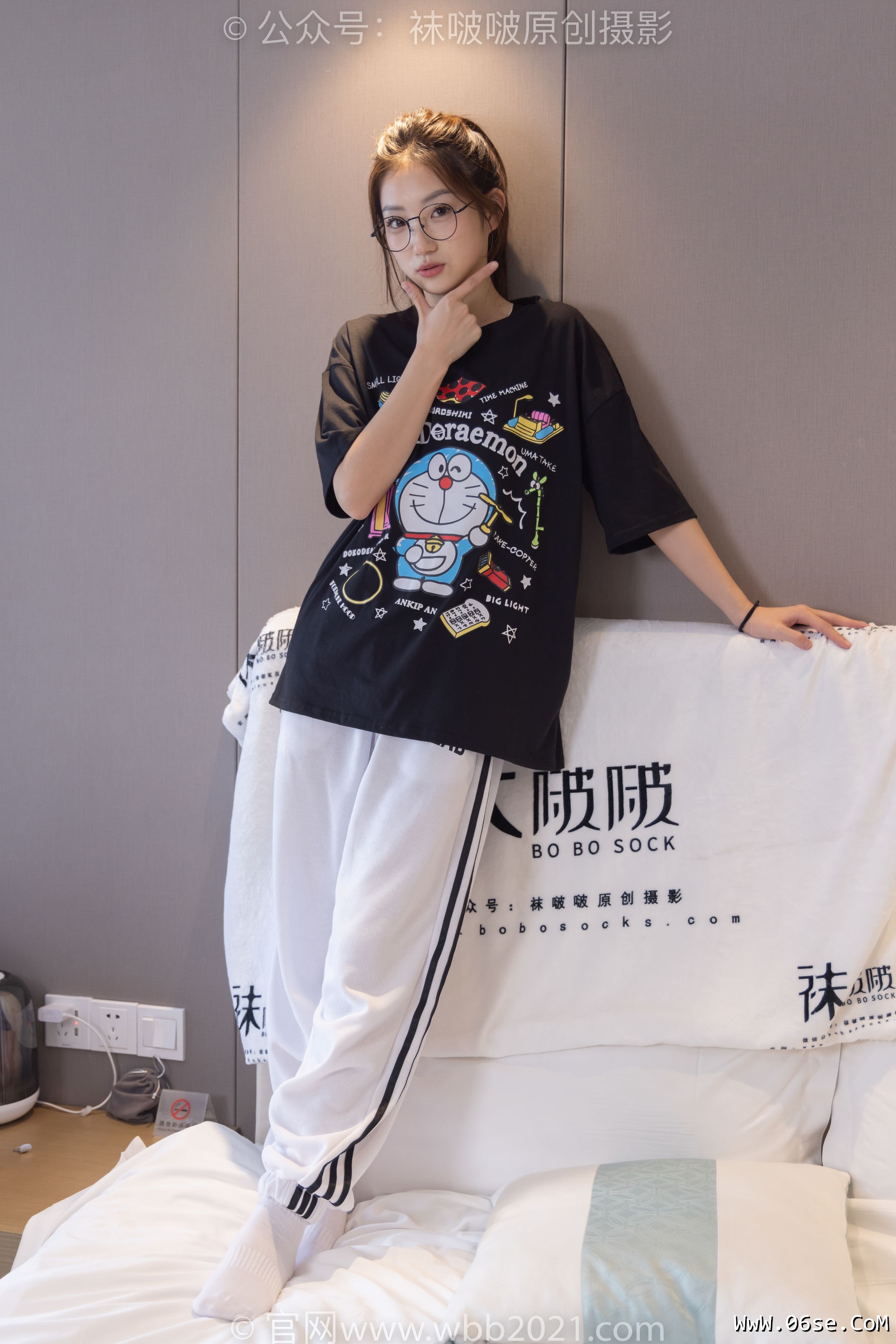 图片[31]-BoBoSocks袜啵啵 No.382 小沫 -板鞋、白棉袜[143P]-六色网