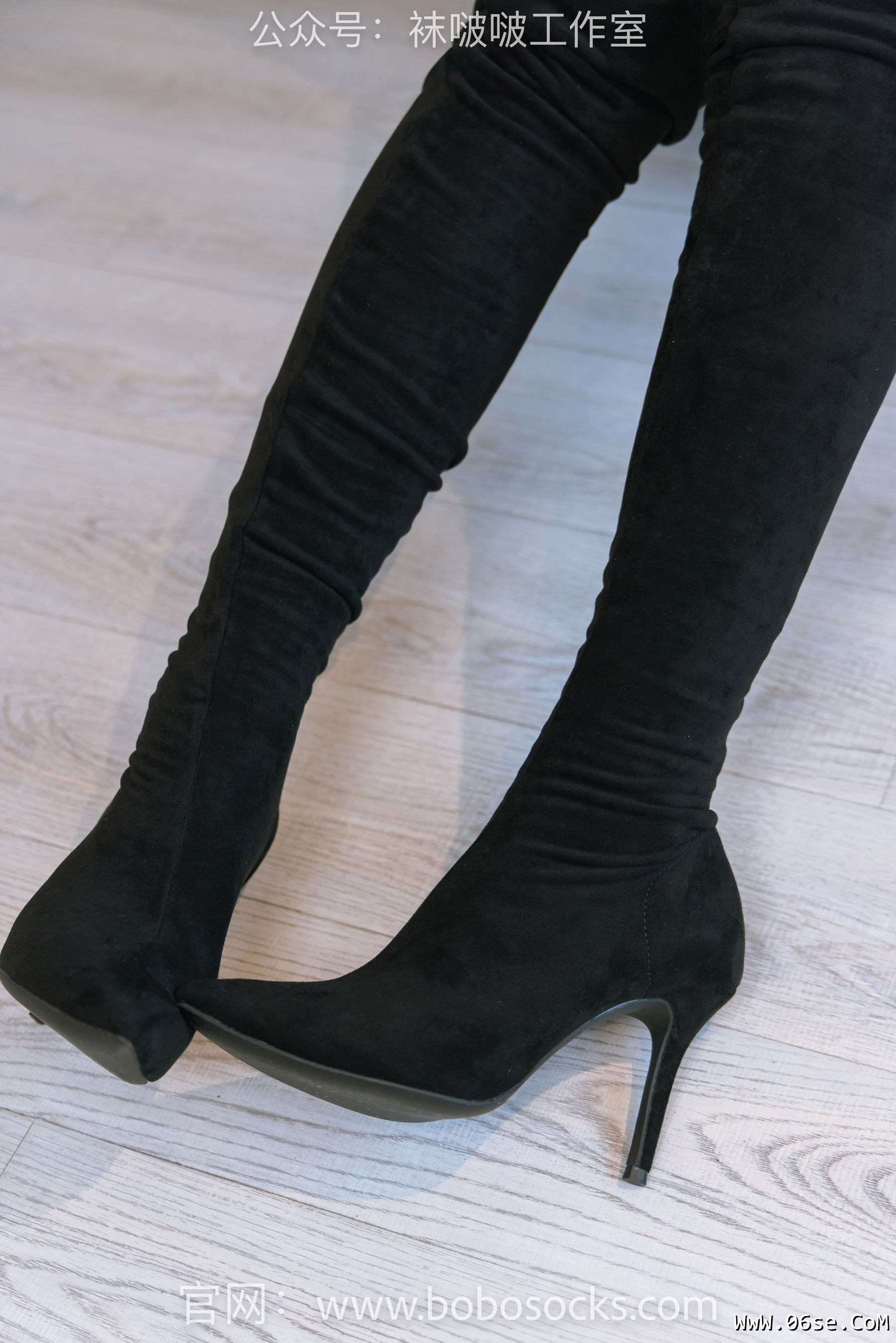 图片[69]-BoBoSocks袜啵啵 No.122 小淳-高跟长靴、白棉袜、裸足[149P]-六色网