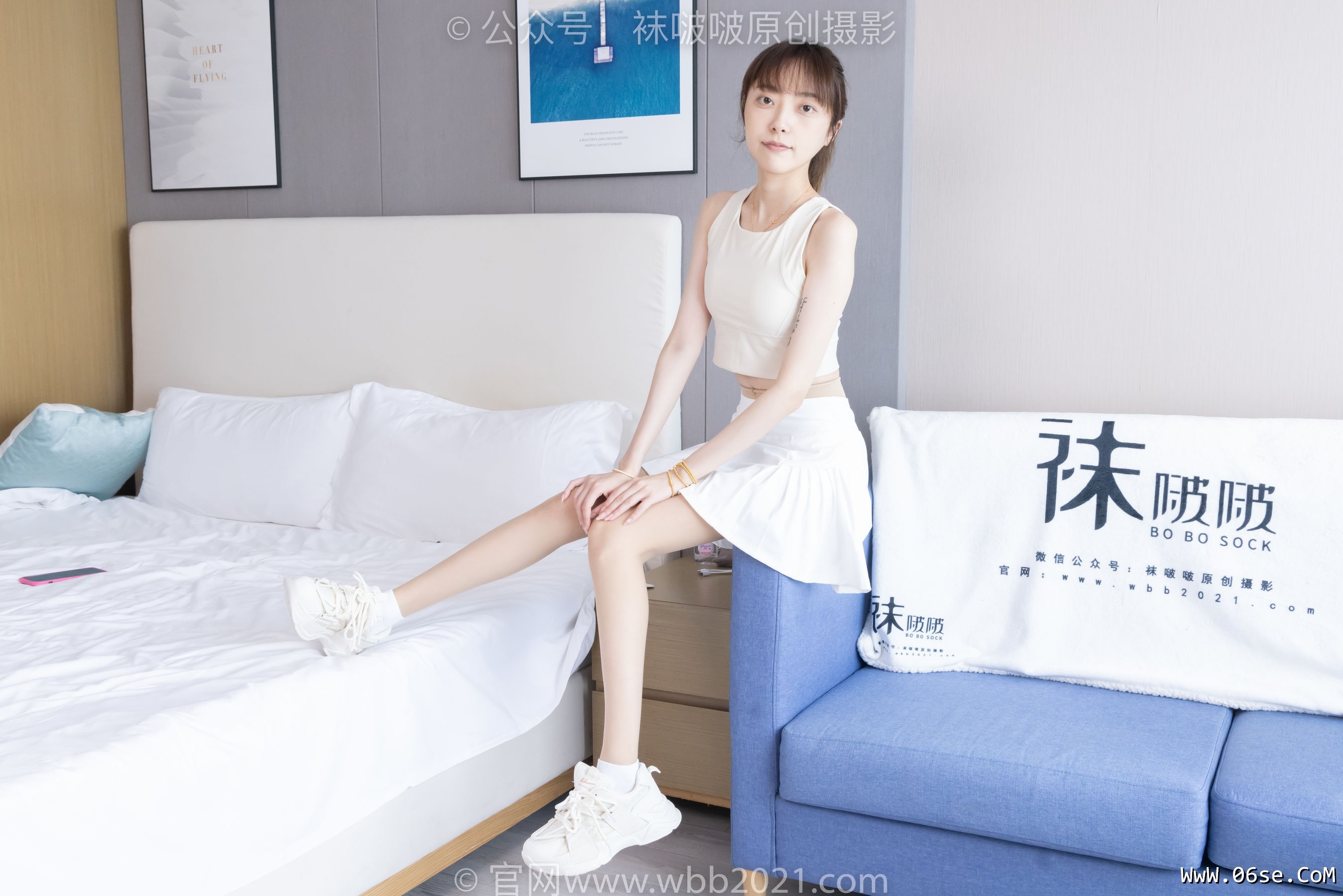 图片[48]-BoBoSocks袜啵啵 No.424 稚予 -运动鞋、白棉袜、肉丝、腰丝[140P]-六色网