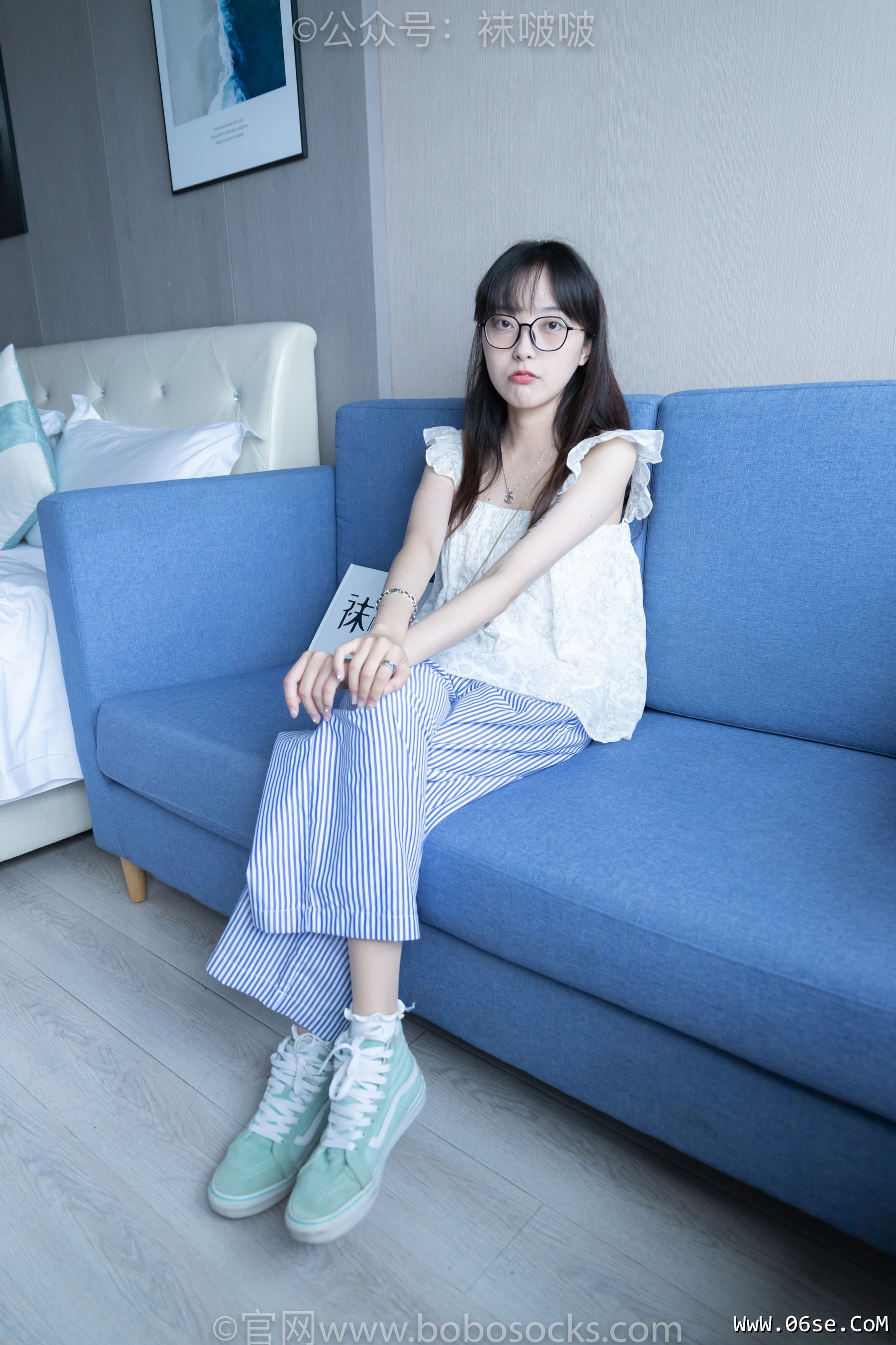 图片[3]-BoBoSocks袜啵啵 No.027 稚予- vans、白色棉袜、肉丝[136P]-六色网