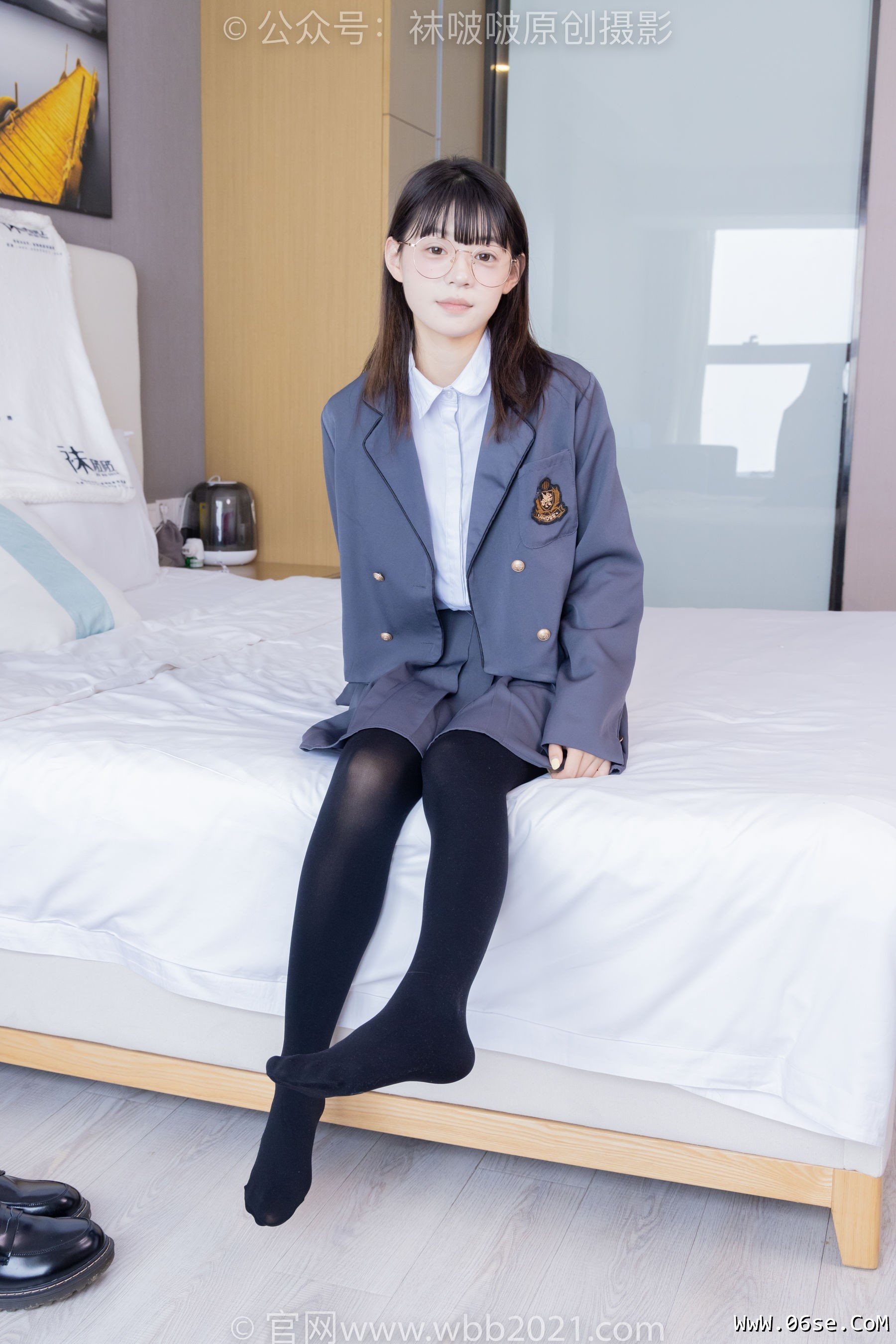 图片[25]-BoBoSocks袜啵啵 No.402 糯米 -皮鞋、厚黑丝、学院jk[140P]-六色网