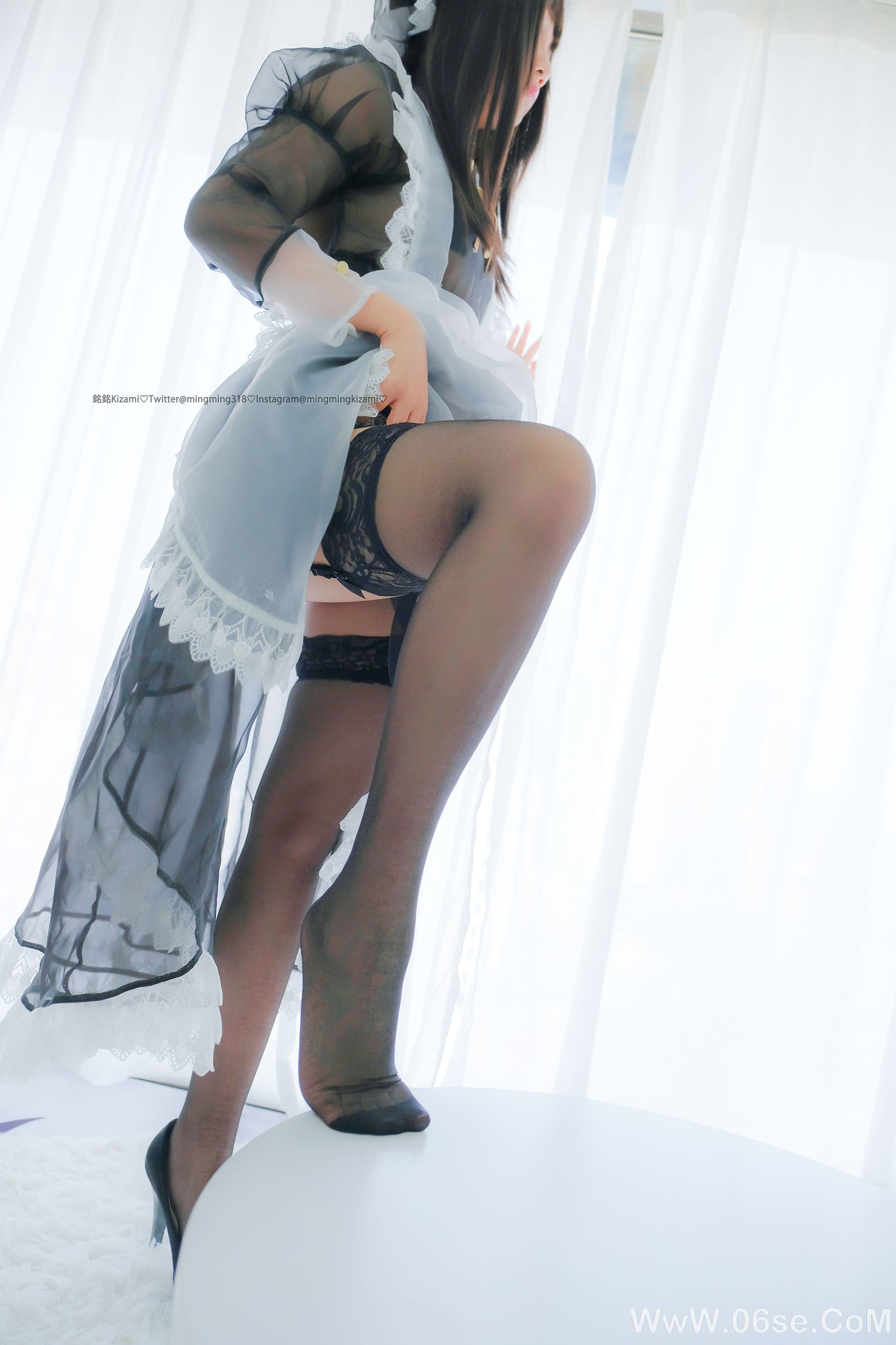 图片[18]-銘銘Kizami 自撮りVol.15 透明女仆[84P]-六色网