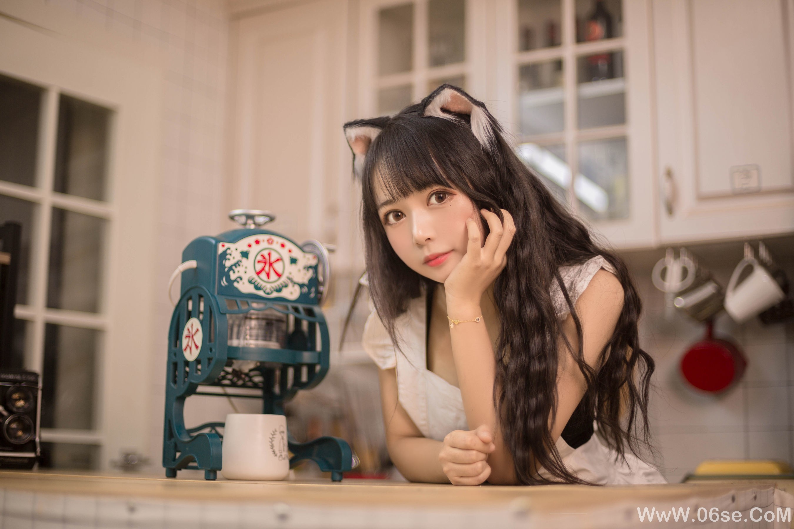 图片[9]-大眼萌妹黑猫猫OvO 厨房[11P]-六色网