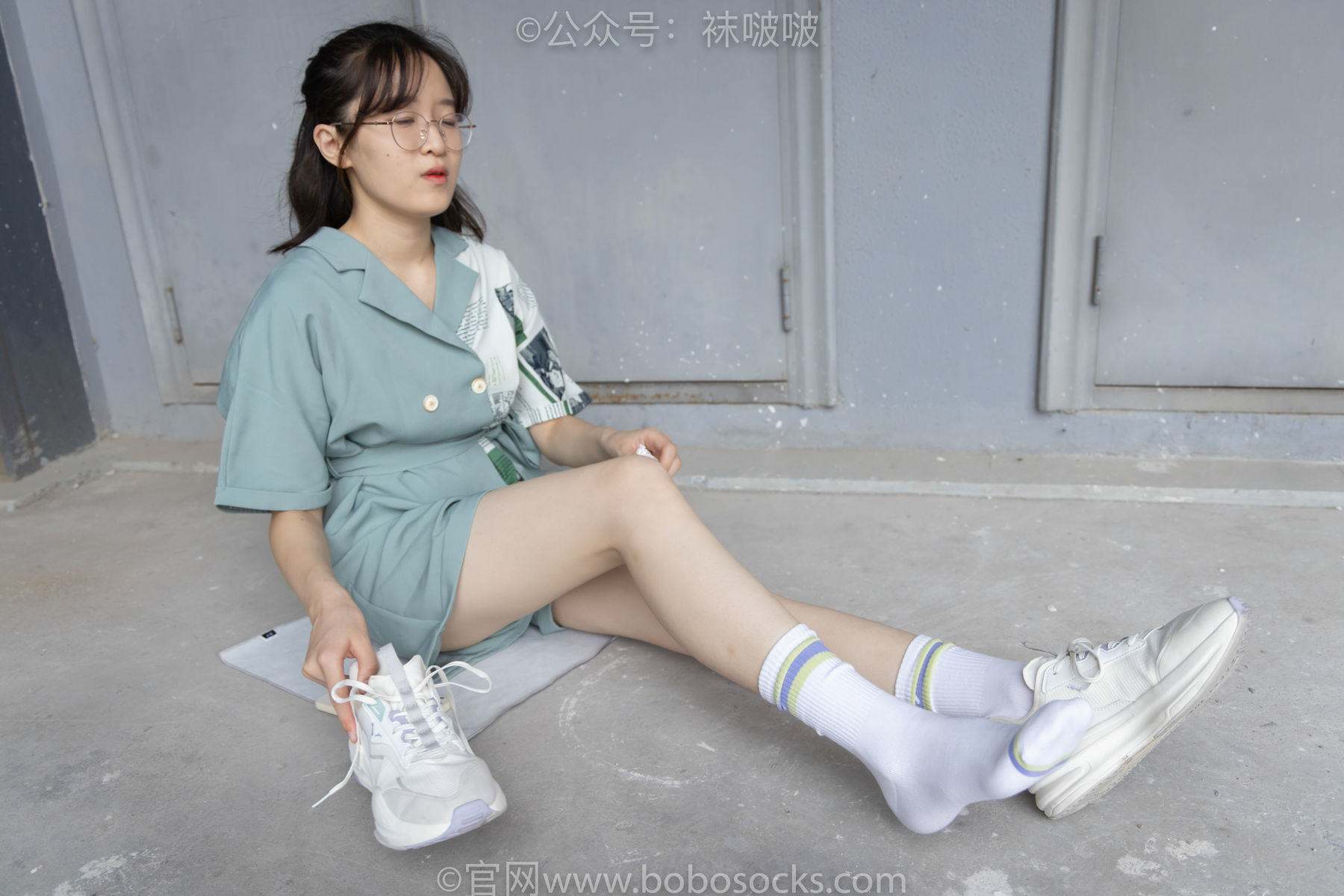 图片[45]-BoBoSocks袜啵啵 No.025 熊熊-安踏运动鞋、白色棉袜、裸足[146P]-六色网