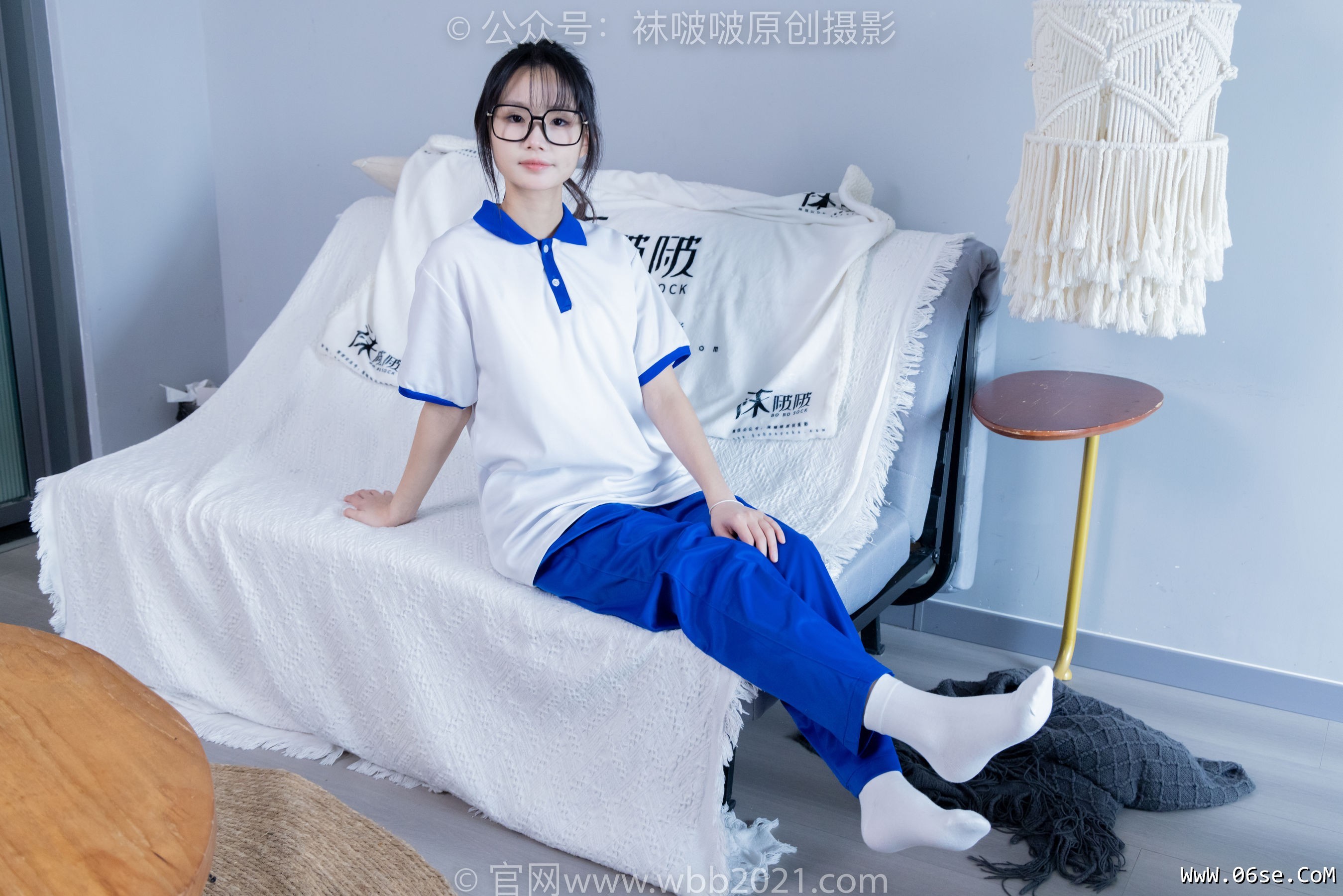 图片[136]-BoBoSocks袜啵啵 No.351 甜甜圈 -板鞋、白棉袜、肉丝、校服裤里丝[150P]-六色网