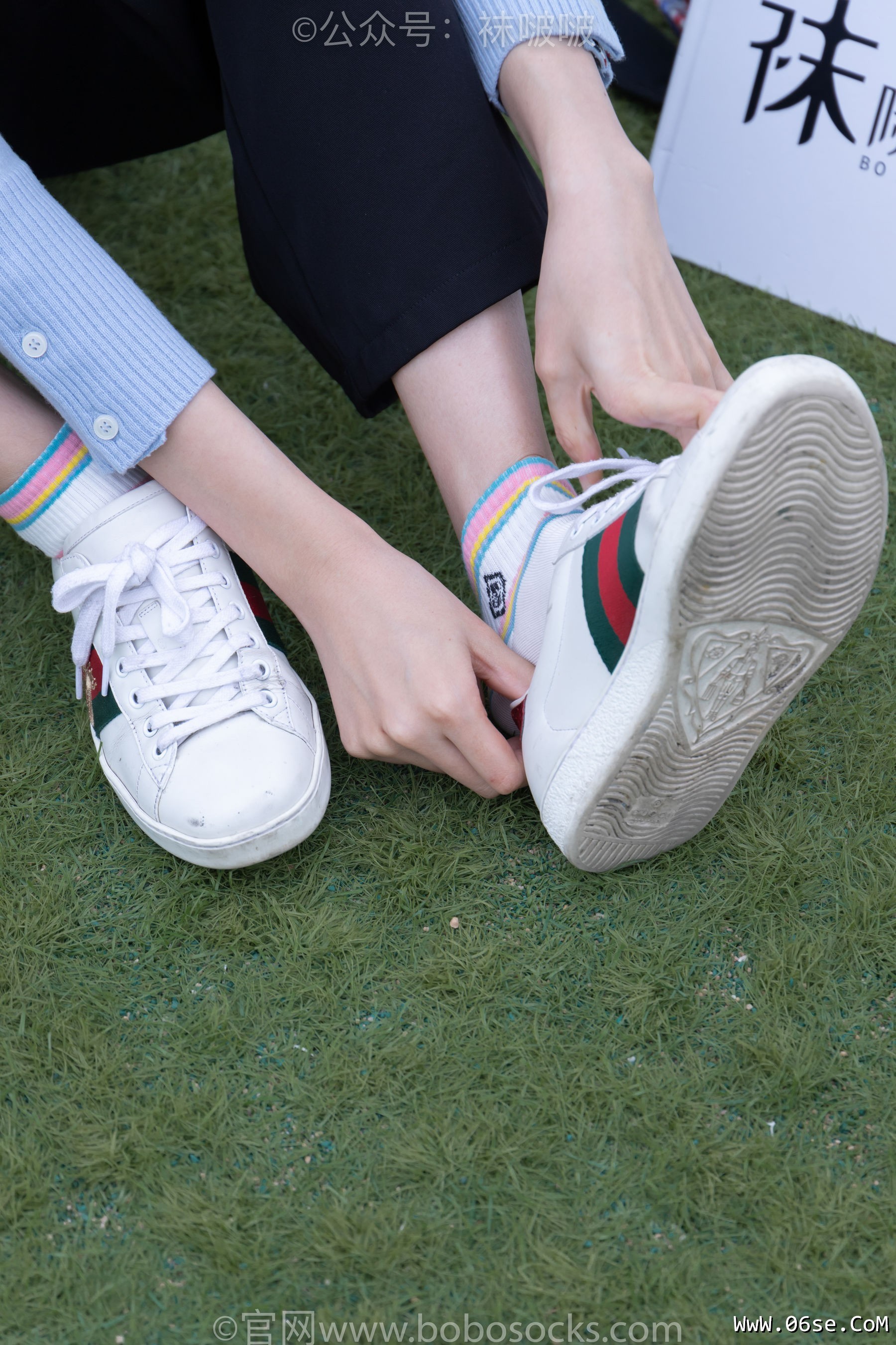 图片[129]-BoBoSocks袜啵啵 No.021 泡芙-板鞋、白棉袜、裸足[131P]-六色网