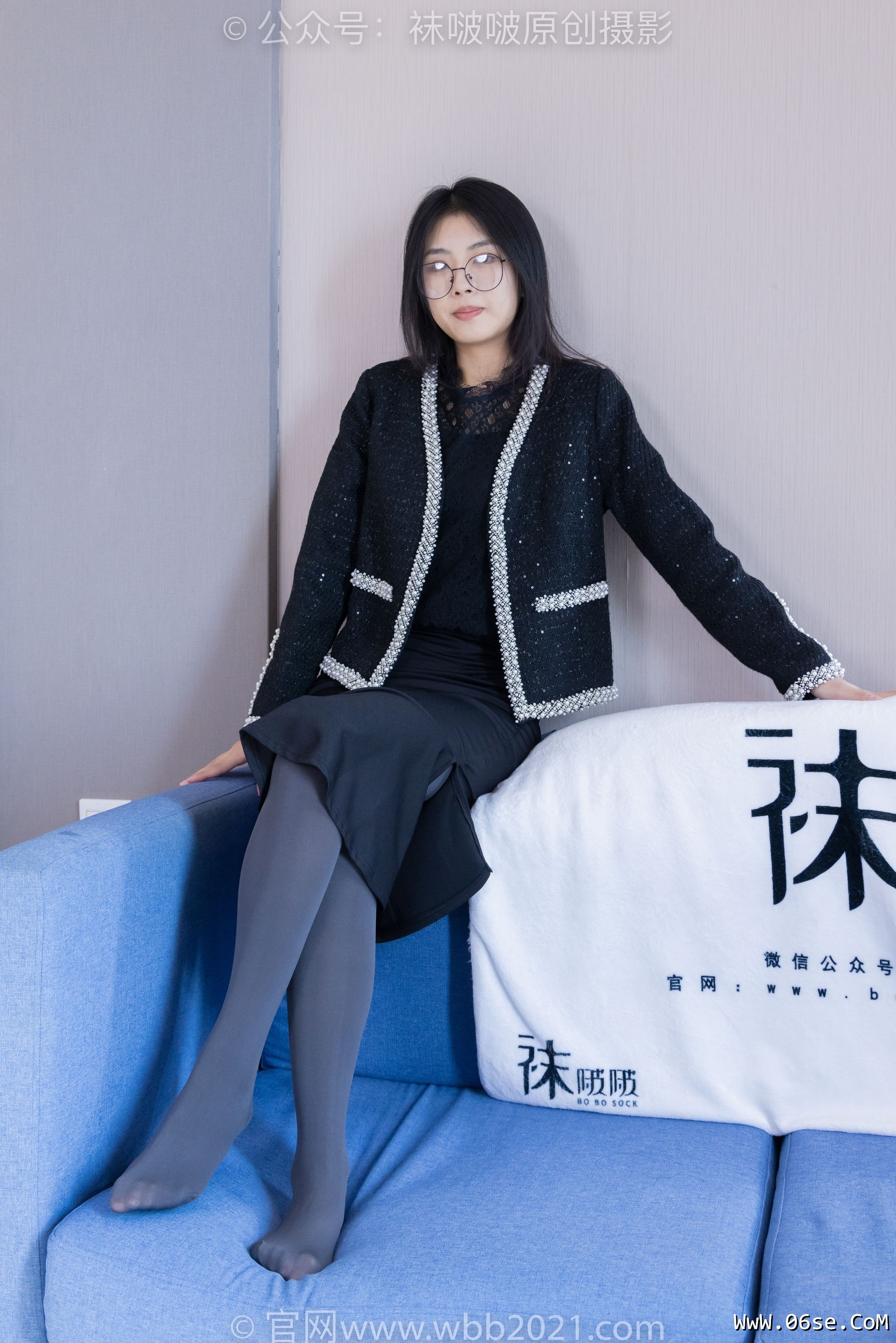 图片[128]-BoBoSocks袜啵啵 No.378 奶油 -短靴、运动鞋、厚黑丝、厚灰丝[190P]-六色网