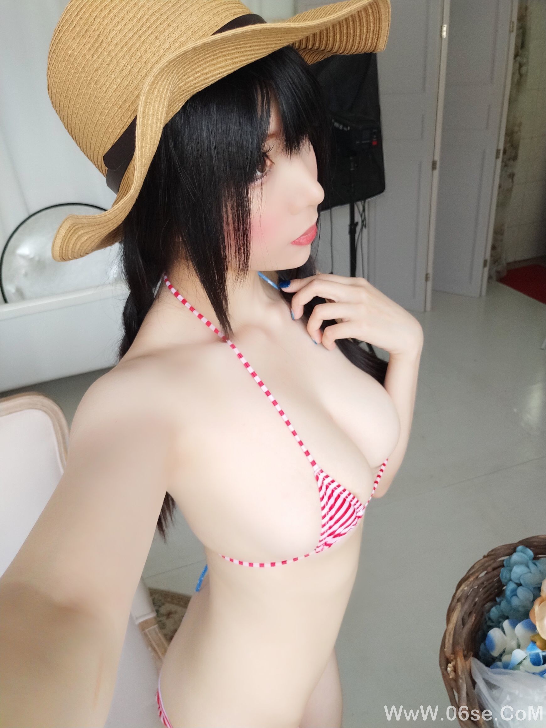图片[34]-二次元巨乳美女鹿野希 牛仔女郎[84P]-六色网