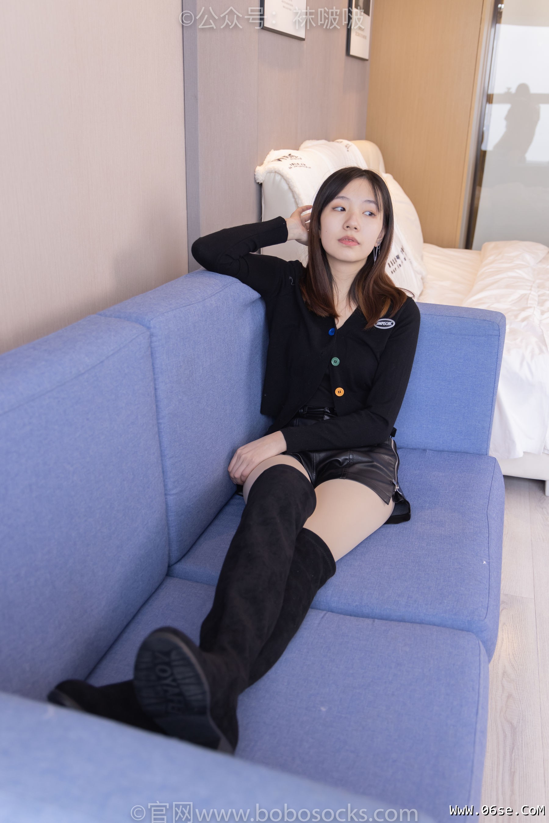 图片[81]-BoBoSocks袜啵啵 No.072 小甜豆-两双长靴、厚黑丝、厚肉丝[144P]-六色网