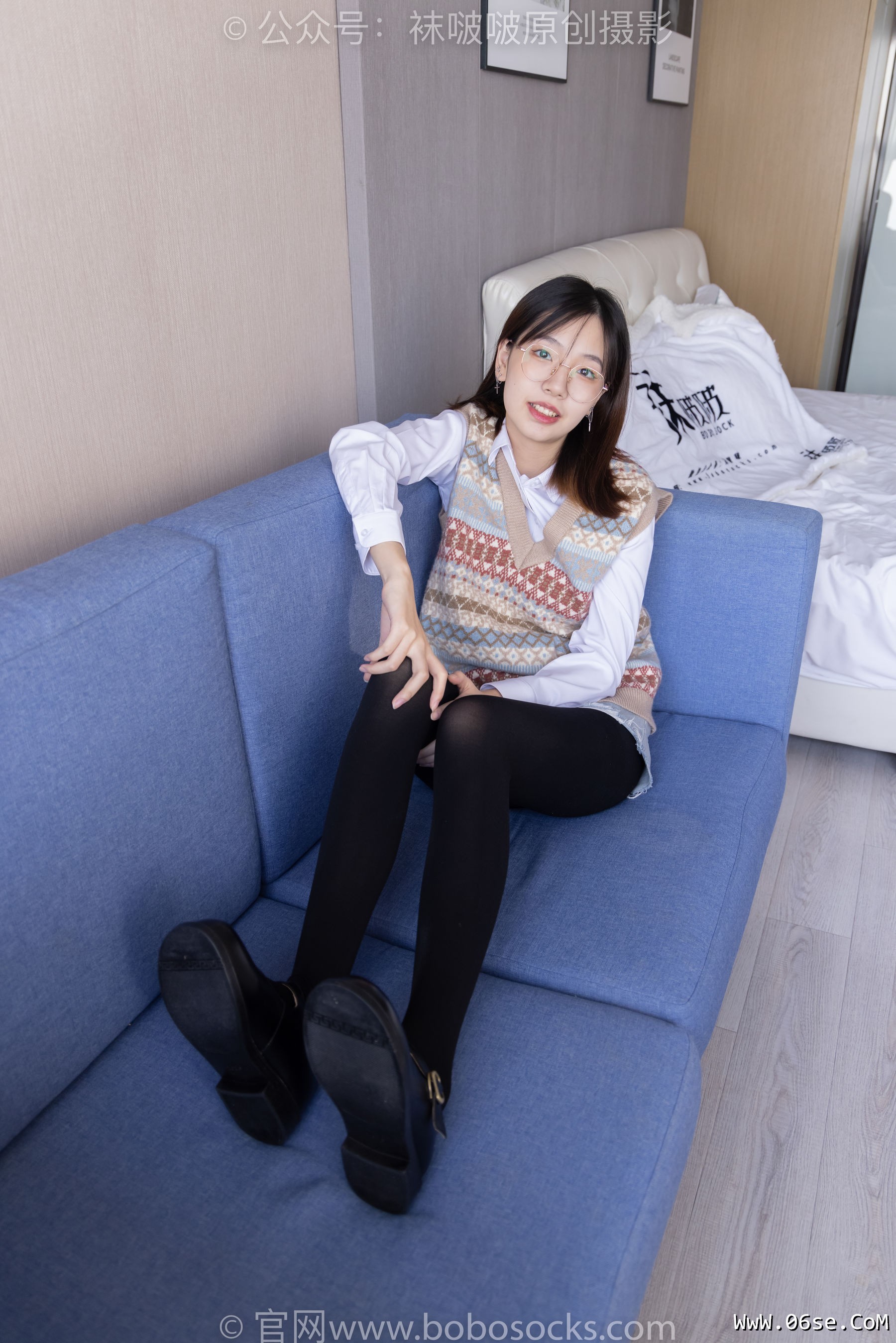 图片[24]-BoBoSocks袜啵啵 No.169 小甜豆-黑皮鞋、厚黑丝、厚肉丝[145P]-六色网