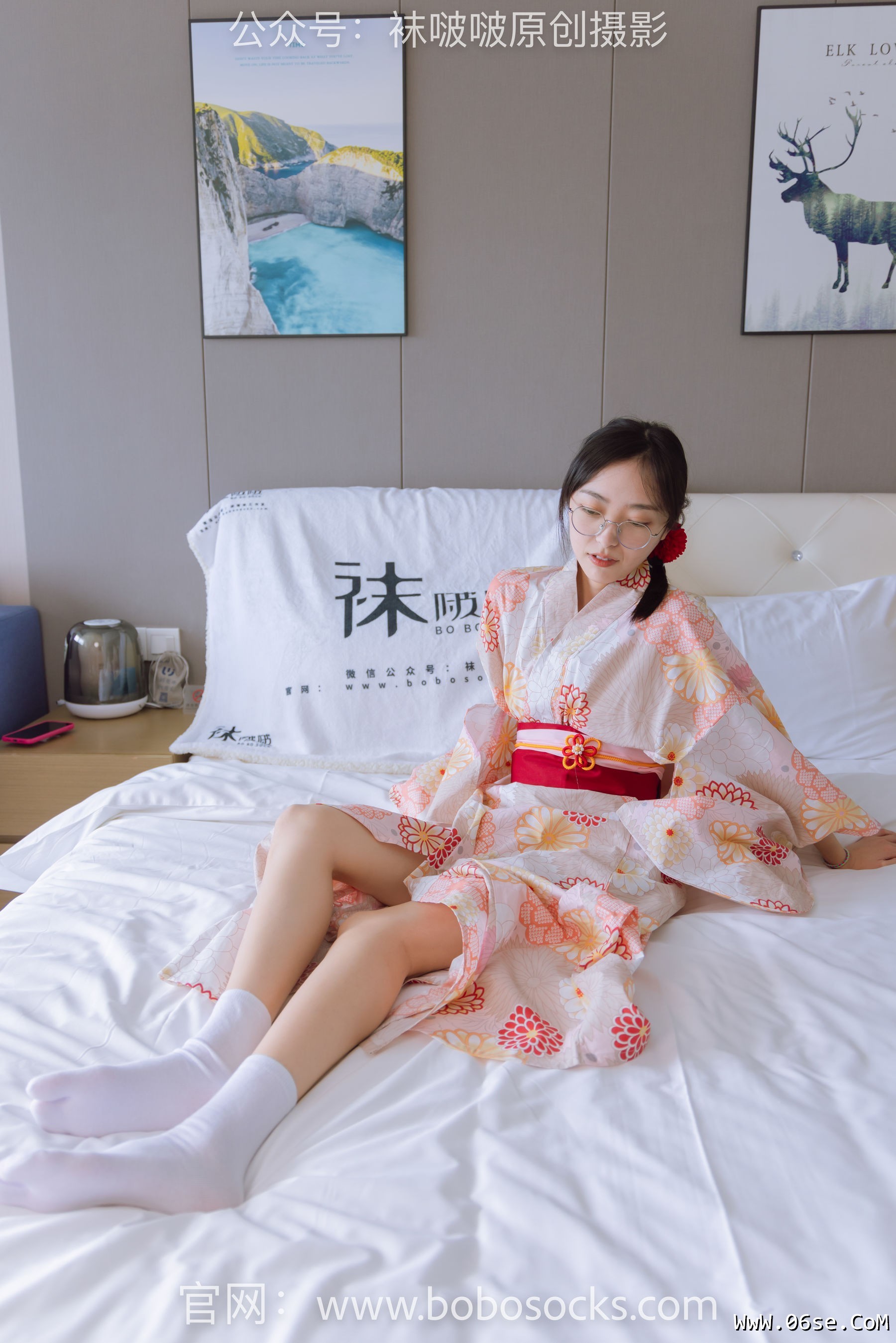 图片[164]-BoBoSocks袜啵啵 No.137 稚予-木屐、分指白棉袜、裸足、和风浴衣[170P]-六色网