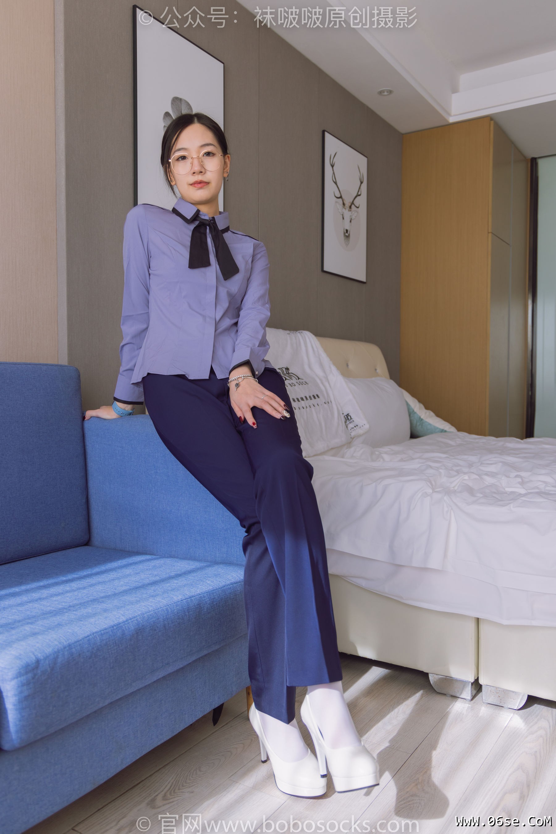 图片[55]-BoBoSocks袜啵啵 No.178 小甜豆-高跟鞋、厚白丝、ol风裤里丝[140P]-六色网