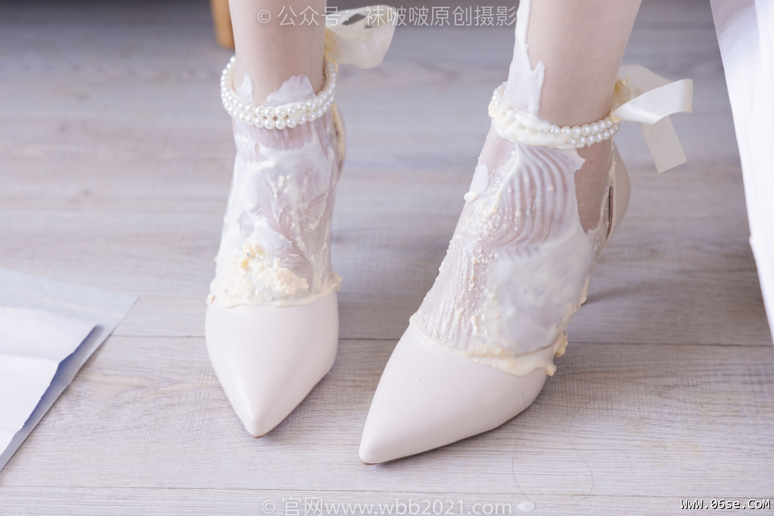 图片[45]-BoBoSocks袜啵啵 No.367 小甜豆 -高跟鞋、油亮白丝、丝袜踩奶油蛋糕[145P]-六色网