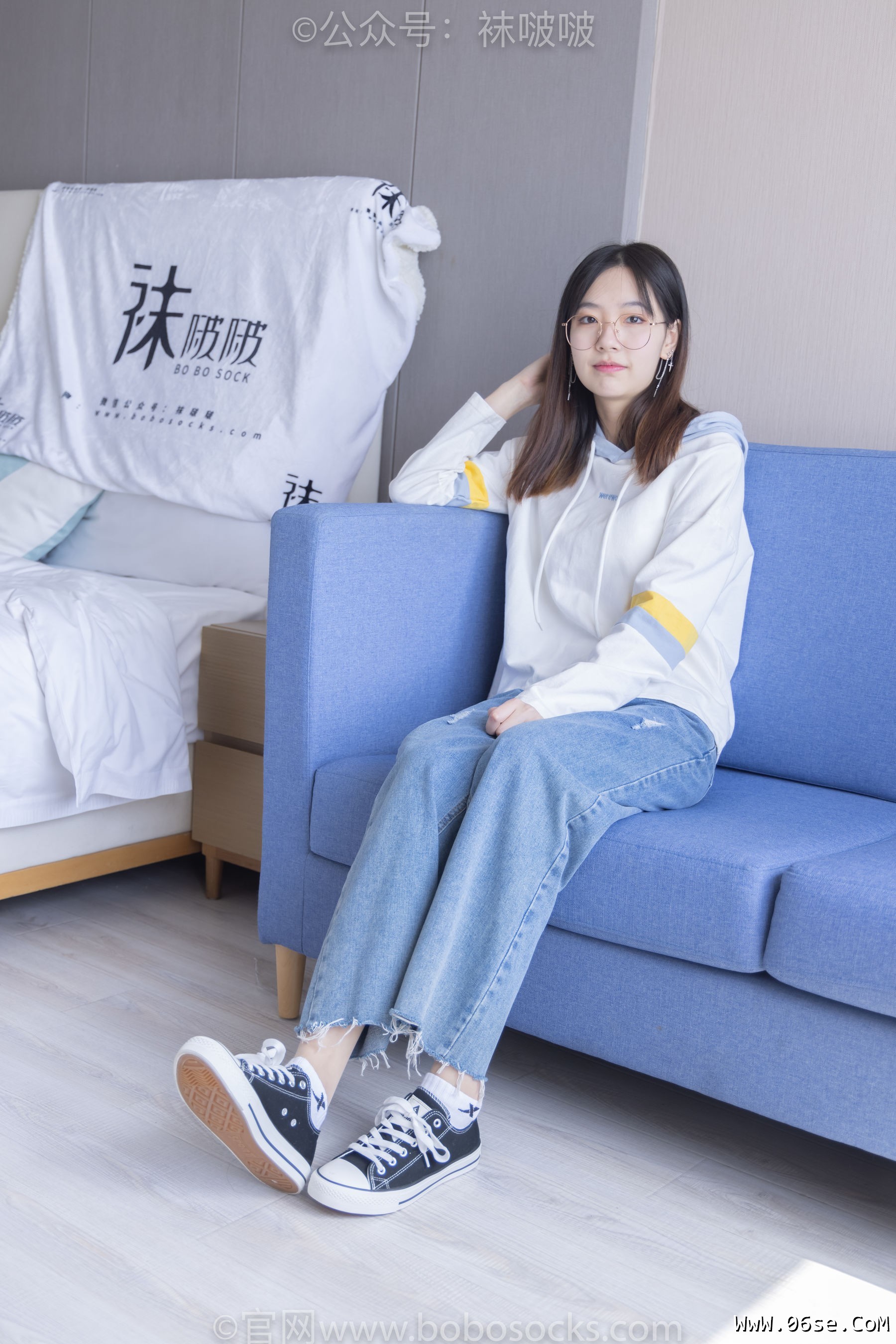 图片[17]-BoBoSocks袜啵啵 No.080 小甜豆-帆布鞋、白棉袜、肉丝[140P]-六色网