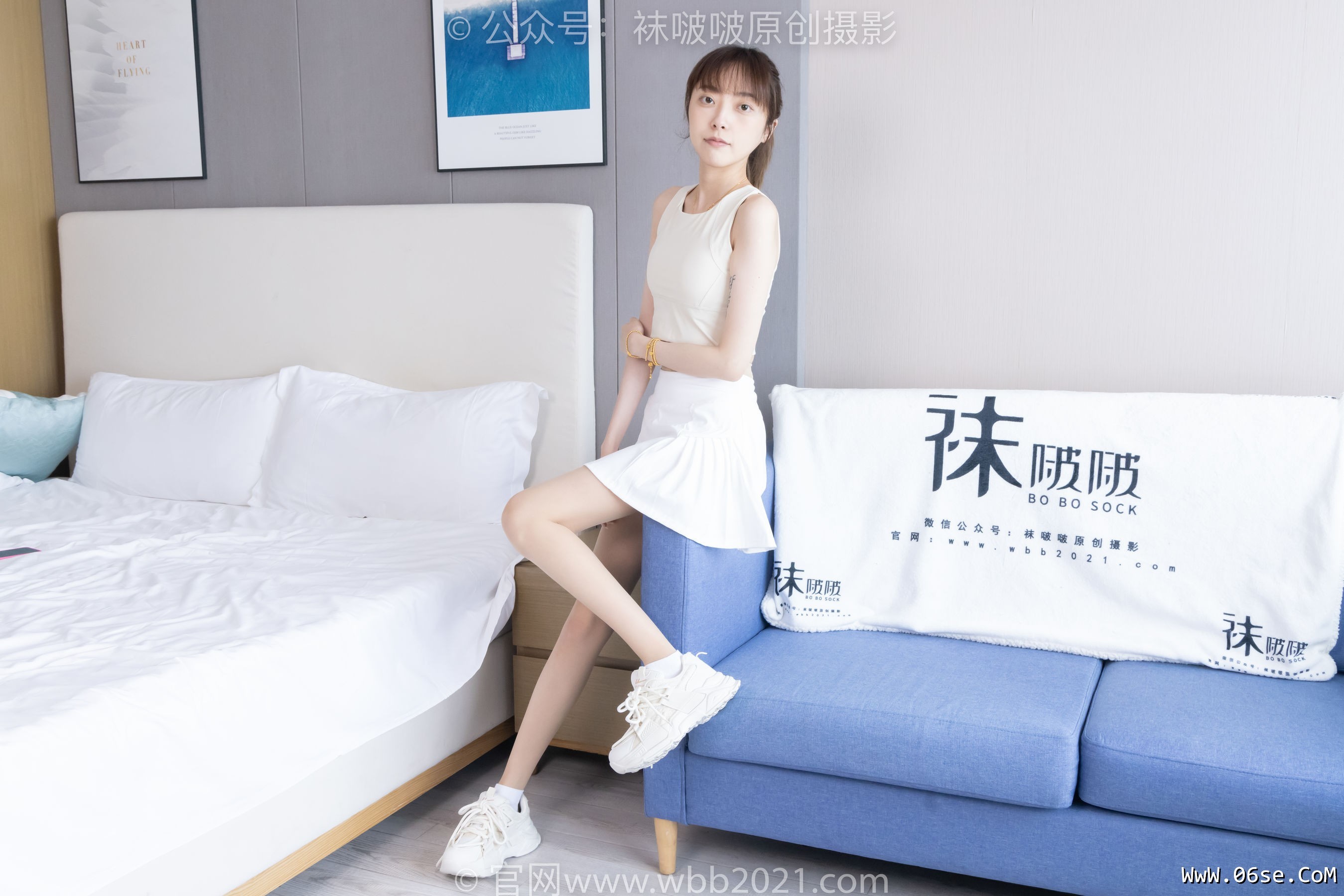 图片[35]-BoBoSocks袜啵啵 No.424 稚予 -运动鞋、白棉袜、肉丝、腰丝[140P]-六色网