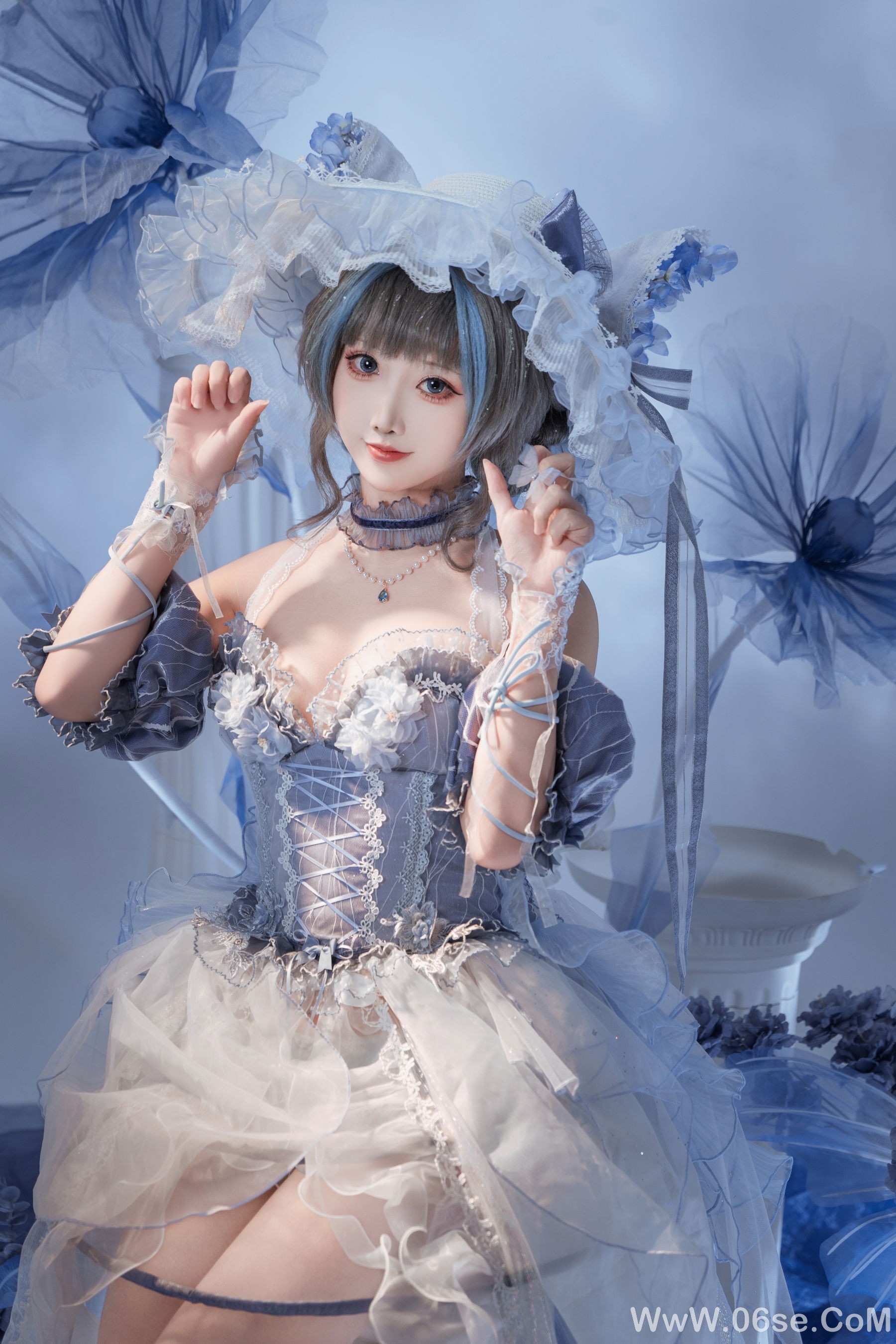 图片[9]-可爱人气Coser 面饼仙儿 – 碧蓝航线 柴郡礼服[21P]-六色网