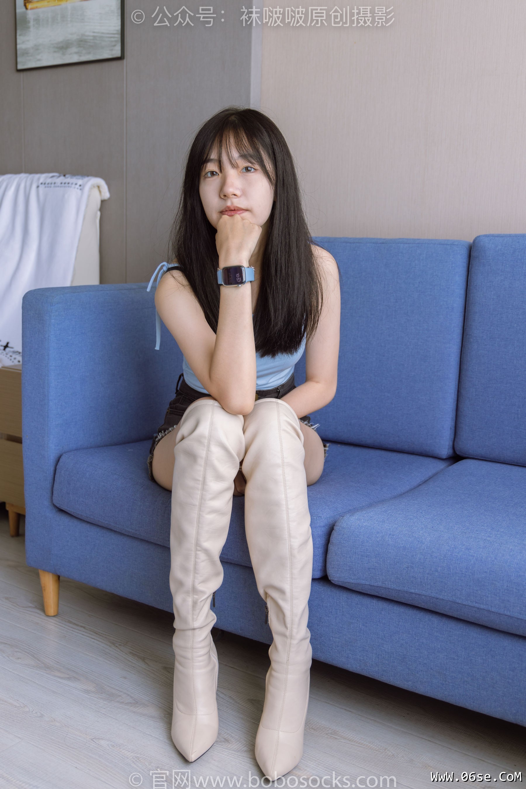 图片[118]-BoBoSocks袜啵啵 No.174 小甜豆-高跟长靴、白棉袜、裸足[178P]-六色网