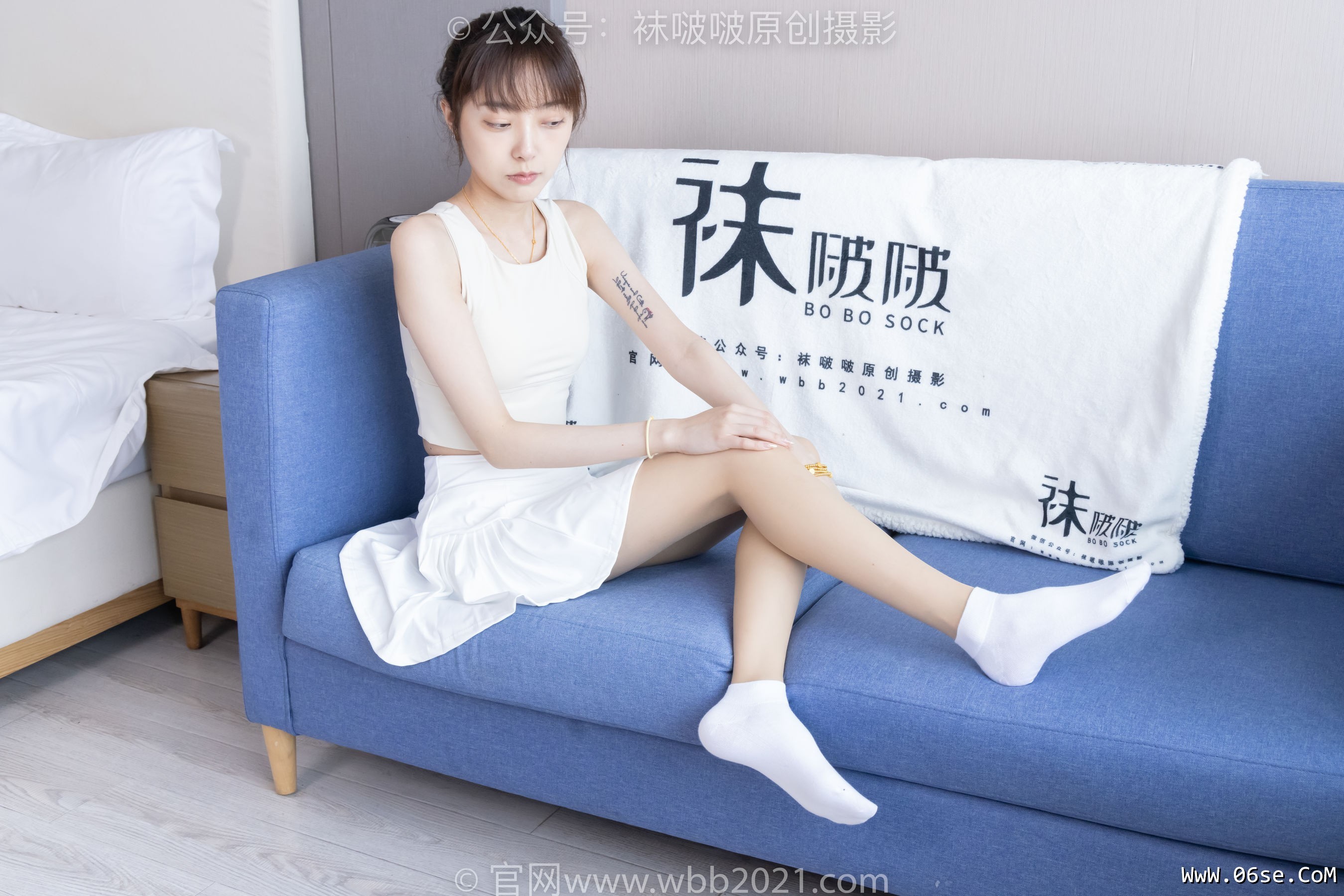 图片[74]-BoBoSocks袜啵啵 No.424 稚予 -运动鞋、白棉袜、肉丝、腰丝[140P]-六色网