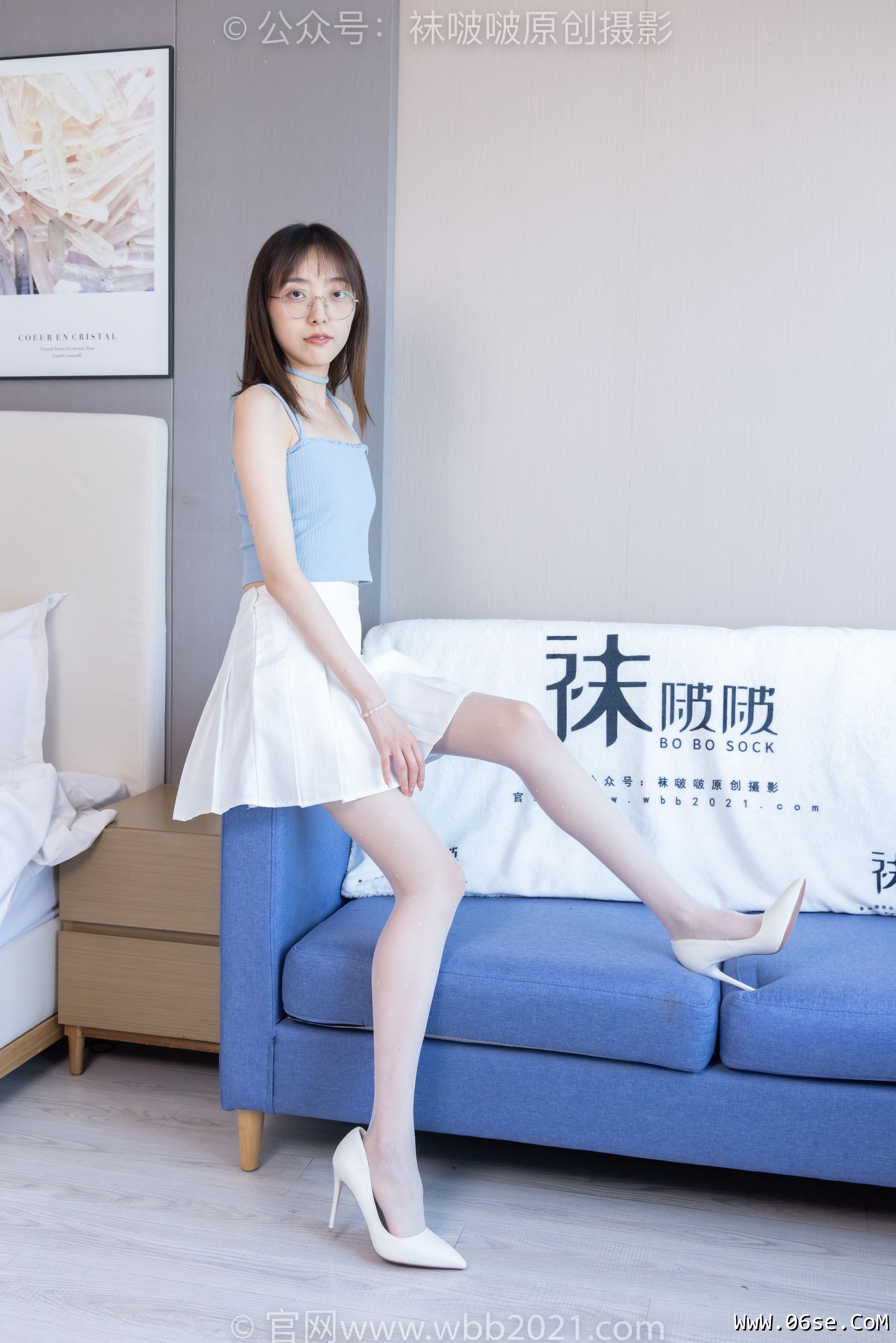 图片[24]-BoBoSocks袜啵啵 No.403 稚予 -高跟鞋、板鞋、波点黑丝、波点白丝[145P]-六色网