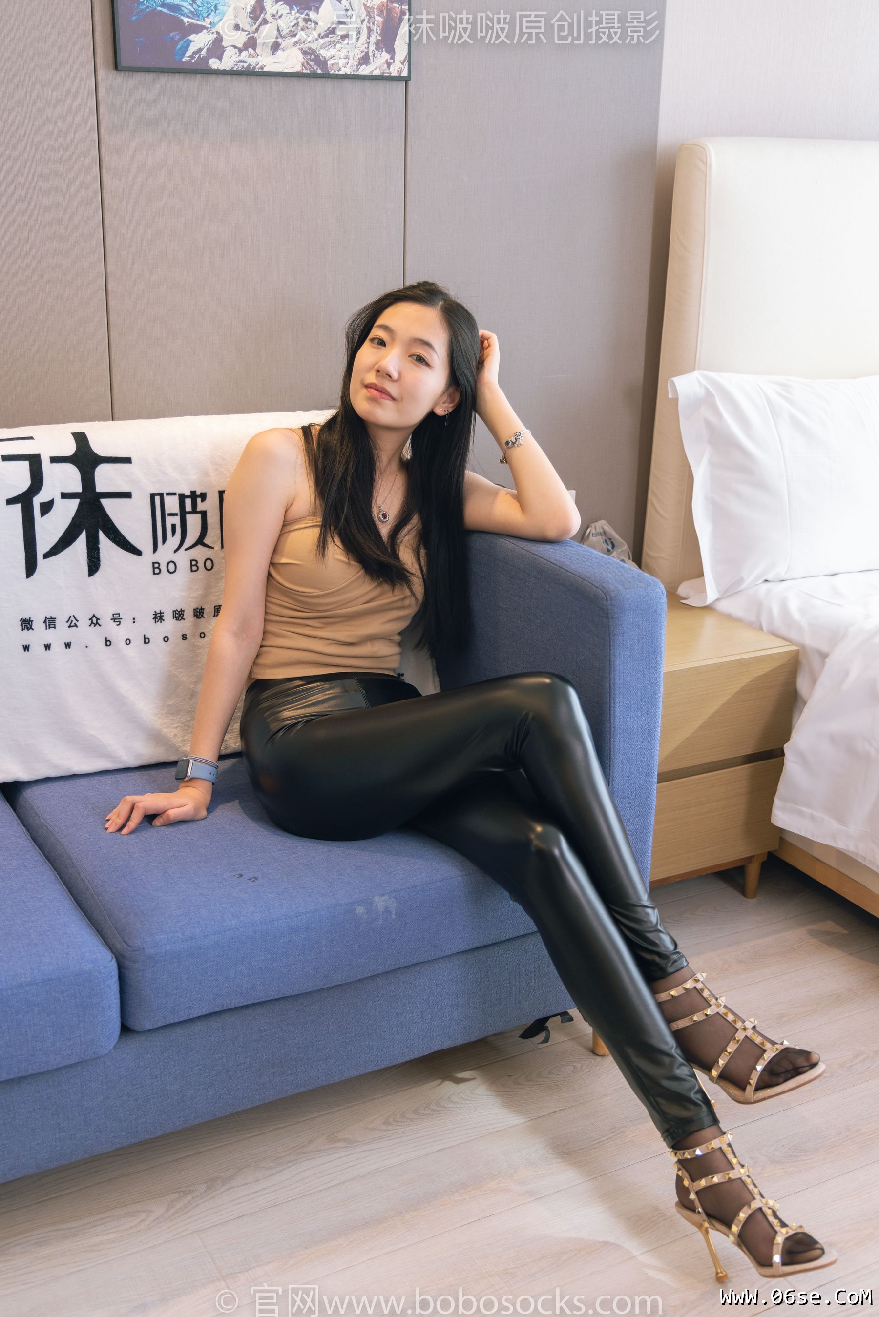 图片[130]-BoBoSocks袜啵啵 No.191 小甜豆-高跟鞋、黑丝、皮裤裤里丝[140P]-六色网