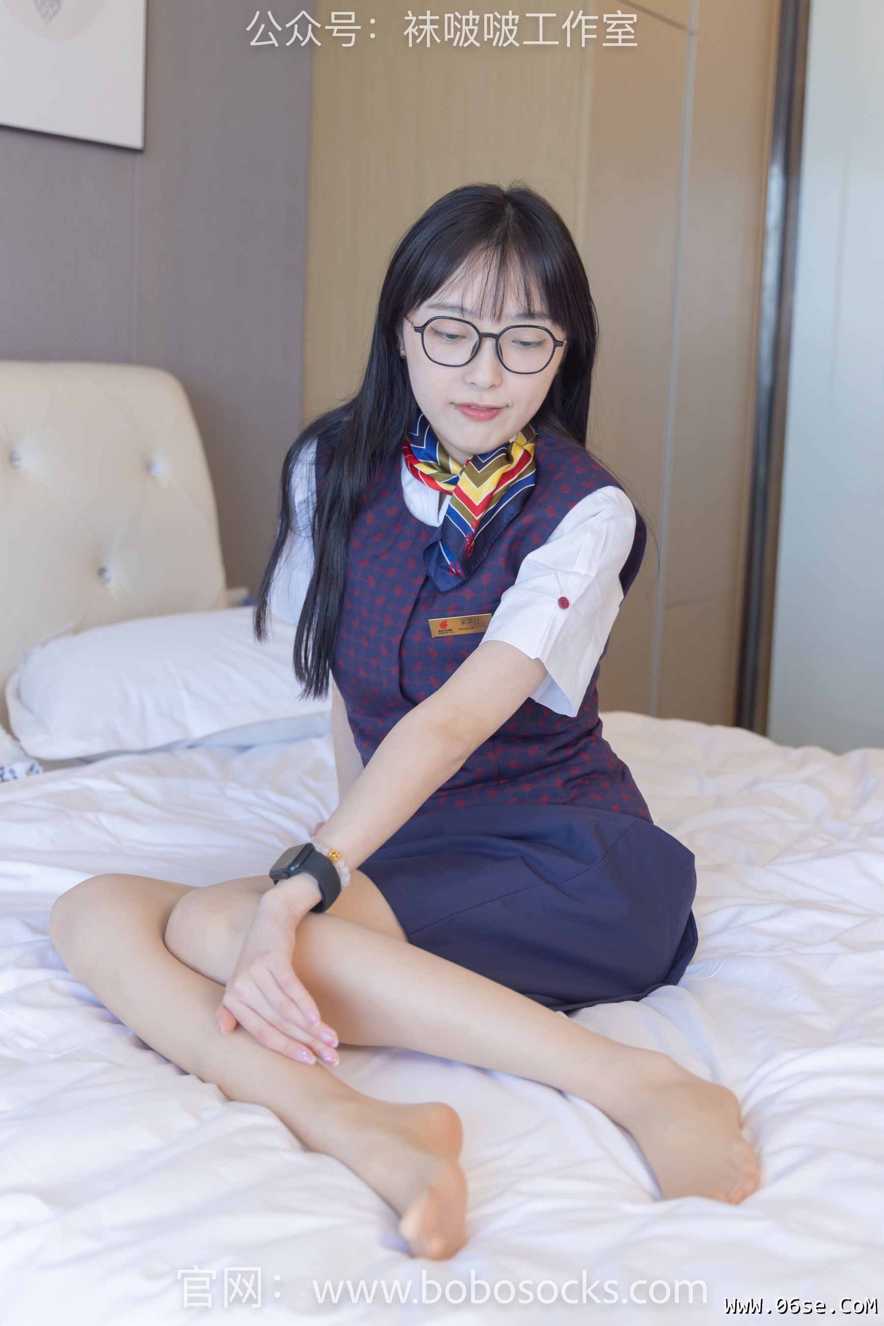 图片[51]-BoBoSocks袜啵啵 No.115 稚予-平底鞋、肉丝、空姐制服[136P]-六色网