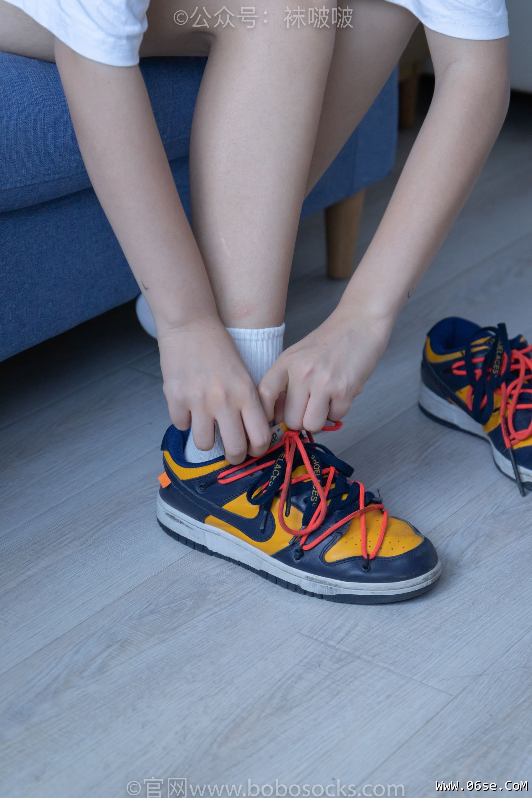 图片[127]-BoBoSocks袜啵啵 No.009 果冻-耐克板鞋、白棉袜、裸足[130P]-六色网