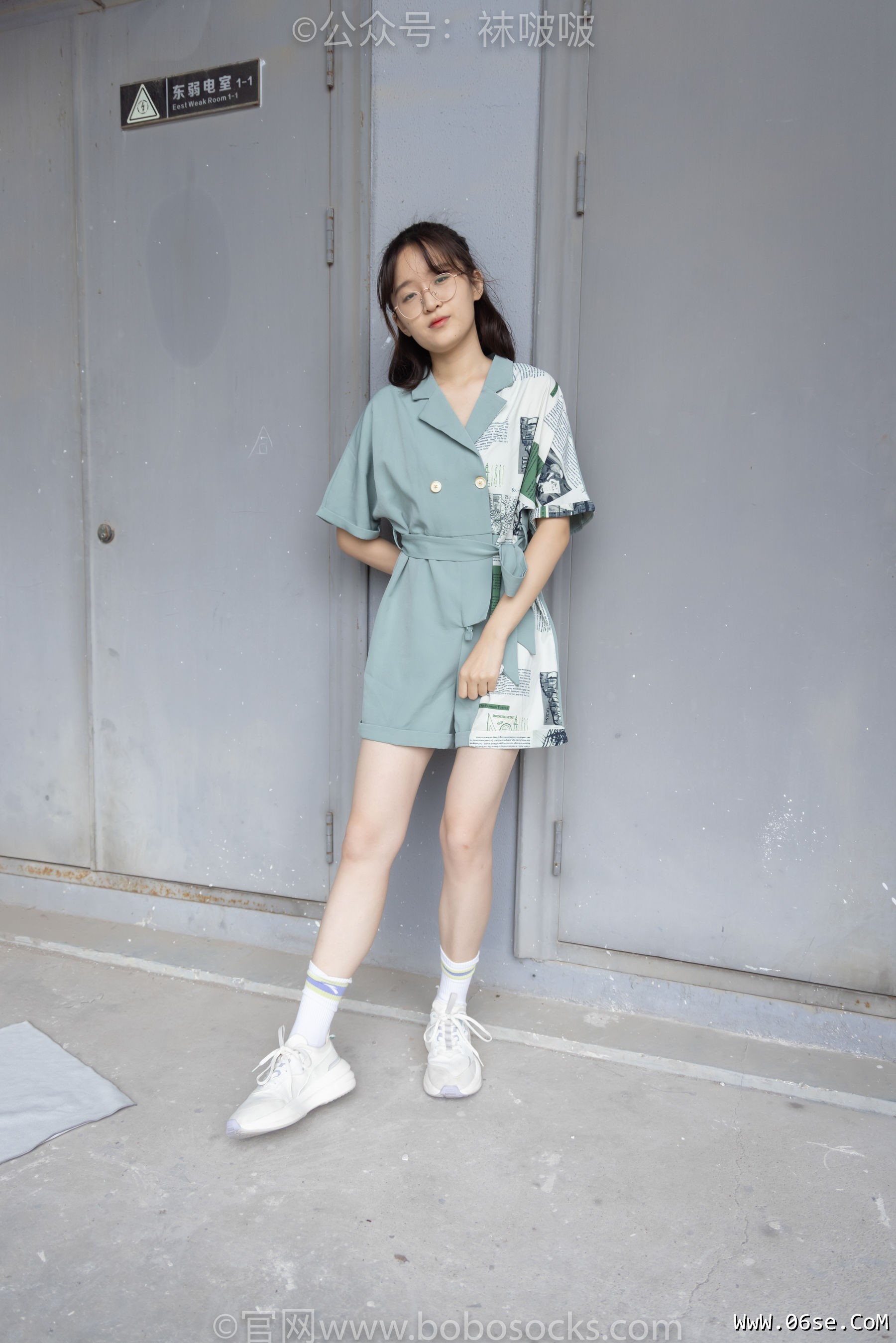 图片[6]-BoBoSocks袜啵啵 No.025 熊熊-安踏运动鞋、白色棉袜、裸足[146P]-六色网