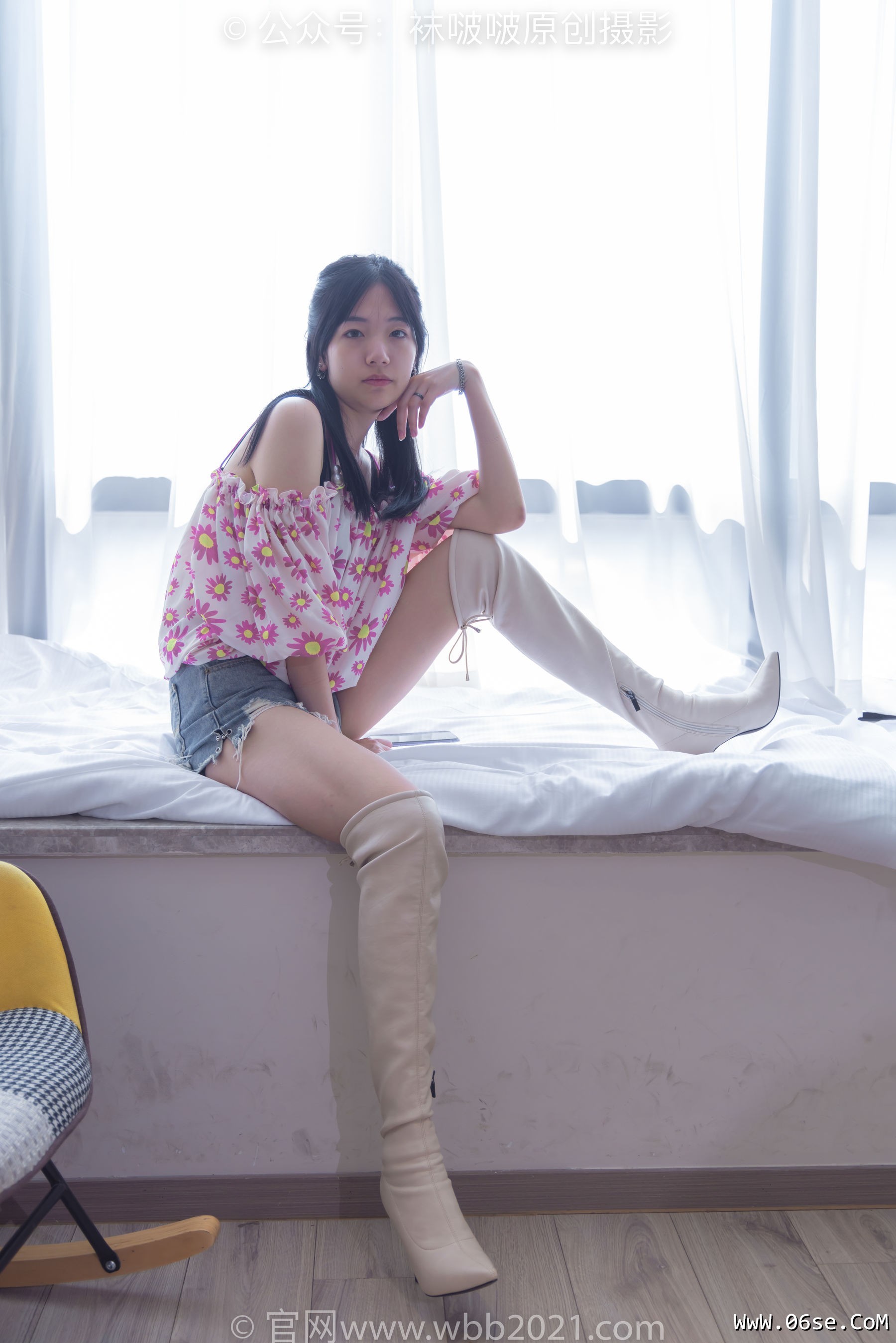 图片[90]-BoBoSocks袜啵啵 No.308 小甜豆 -长靴、白棉袜、裸足[170P]-六色网