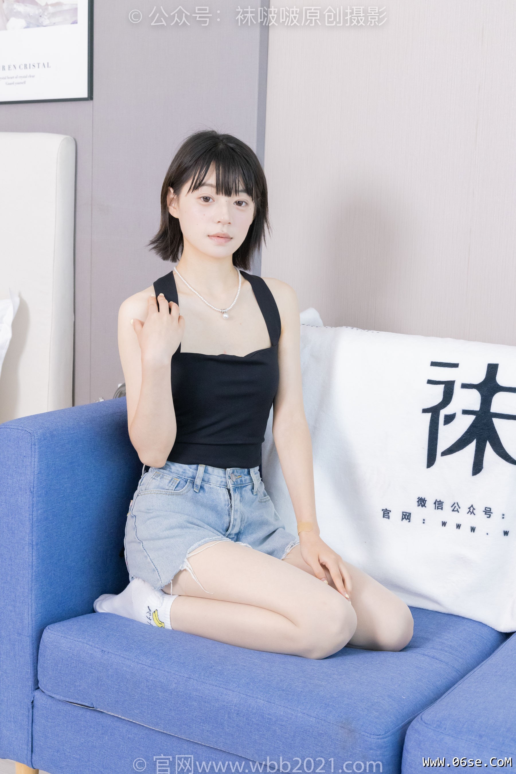 图片[104]-BoBoSocks袜啵啵 No.422 糯米 -长靴、白棉袜、肉丝[140P]-六色网