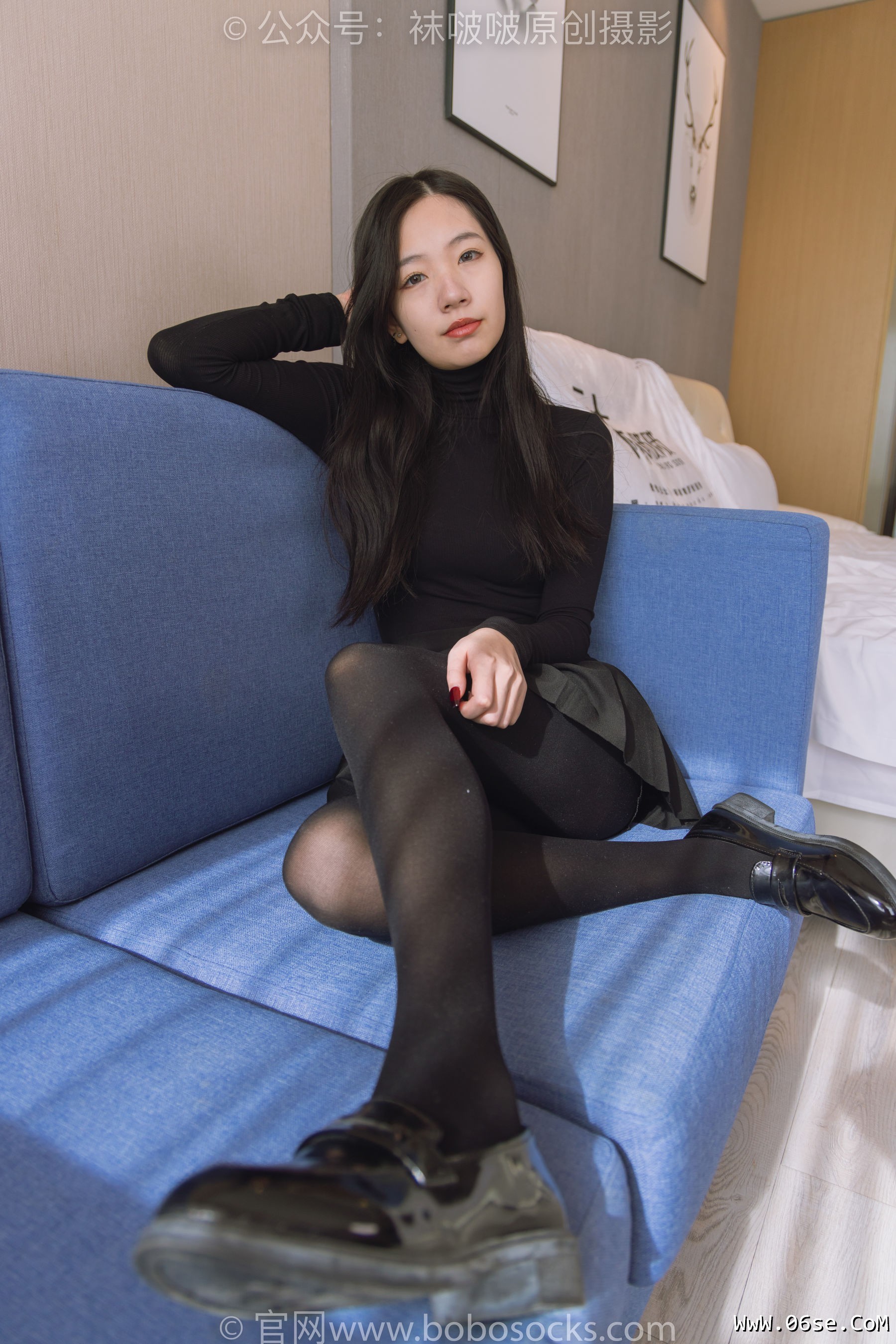 图片[74]-BoBoSocks袜啵啵 No.184 小甜豆-黑皮鞋、厚黑丝[140P]-六色网
