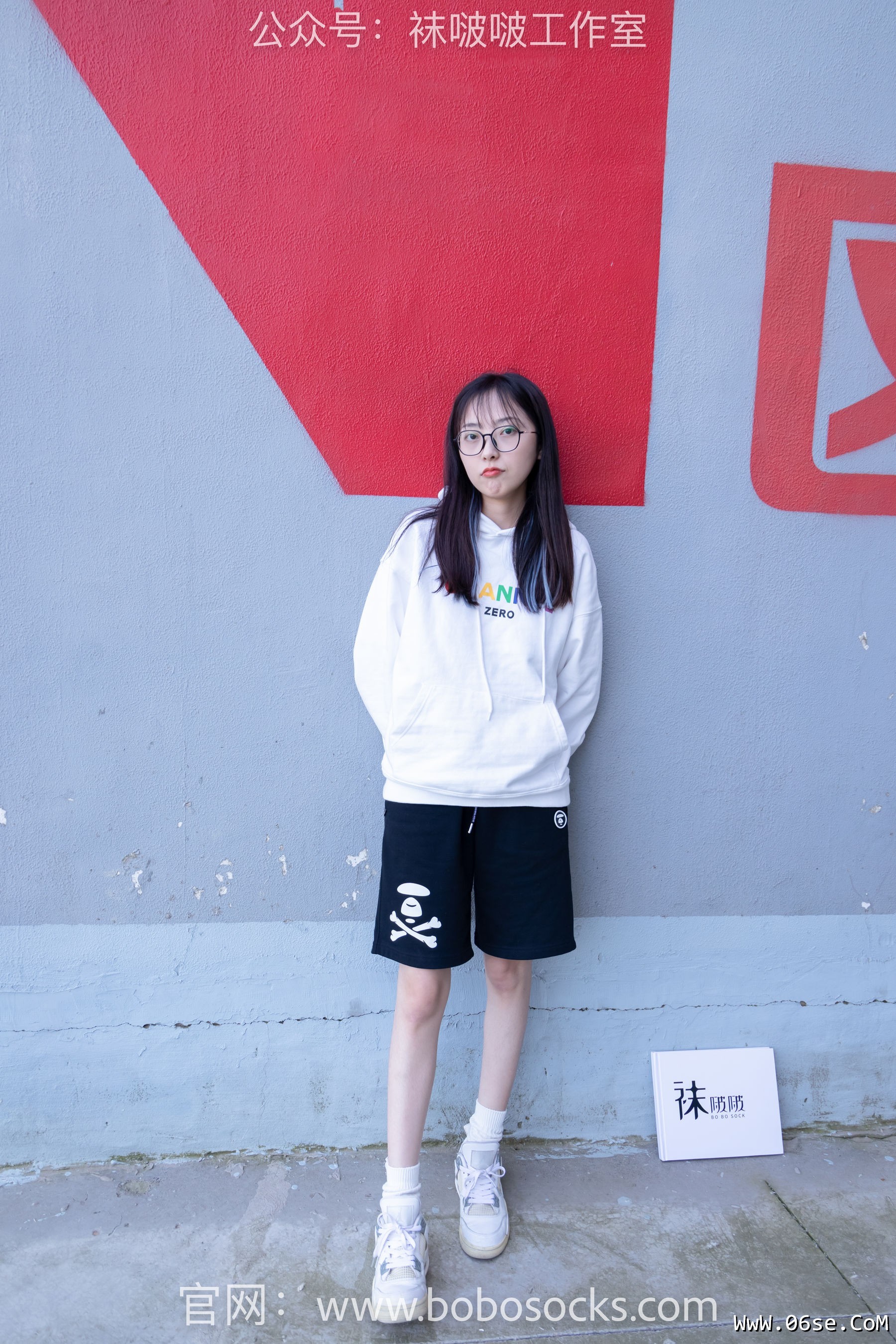 图片[14]-BoBoSocks袜啵啵 No.103 稚予-AJ篮球鞋、白棉袜、裸足[134P]-六色网