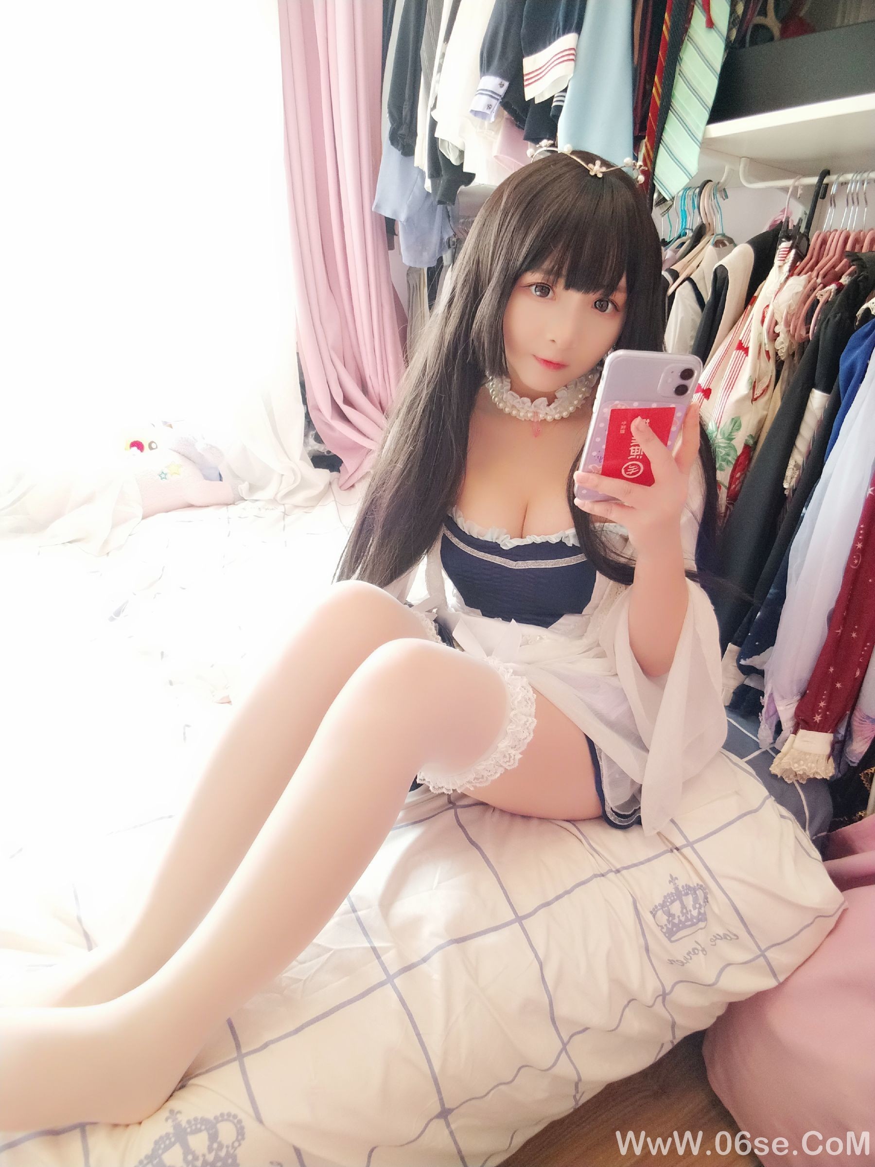 图片[37]-二次元美女古川kagura 白丝[44P]-六色网