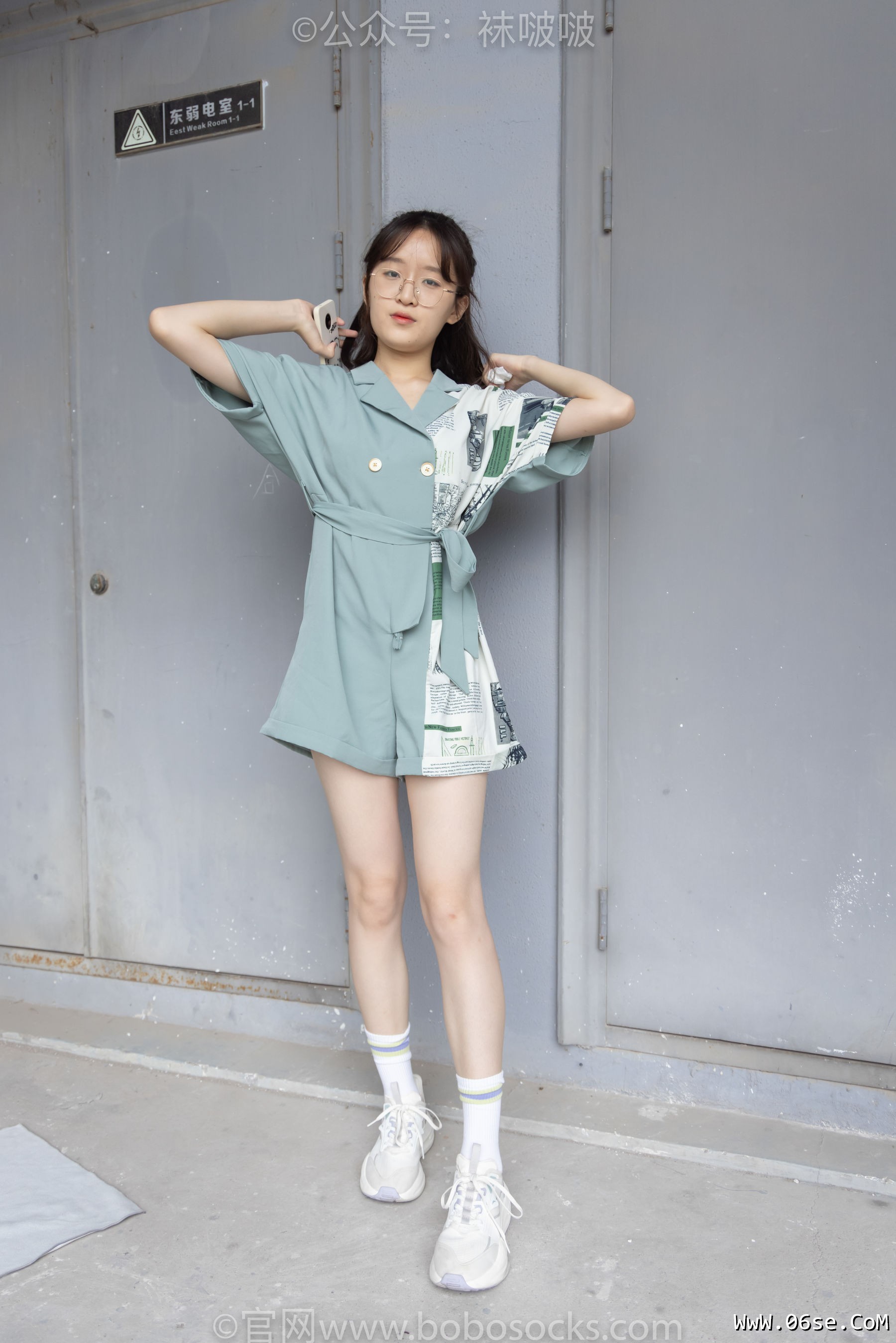 图片[7]-BoBoSocks袜啵啵 No.025 熊熊-安踏运动鞋、白色棉袜、裸足[146P]-六色网