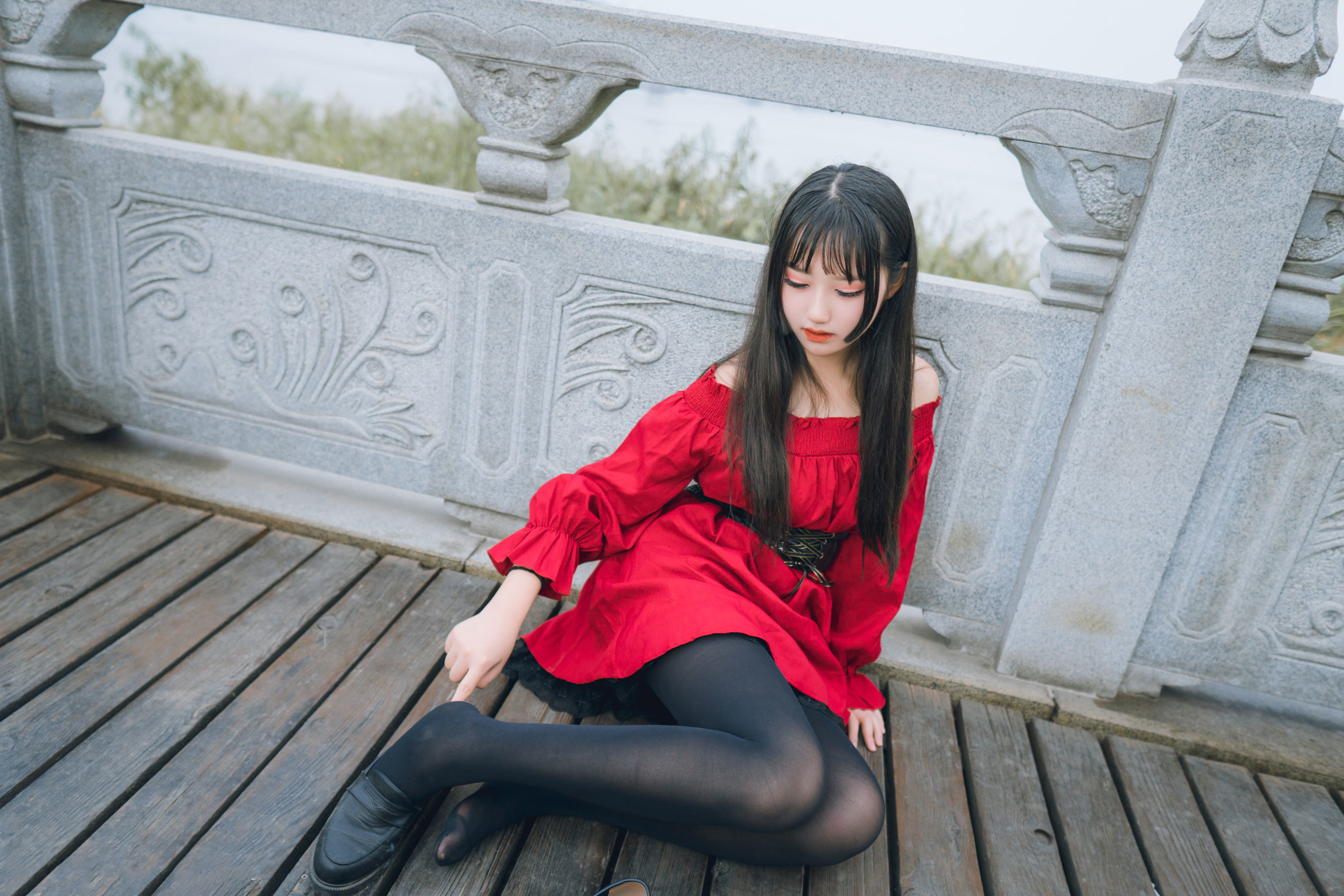 图片[22]-喵糖映画 VOL.453 红与黑 写真套图 [30P]-六色网