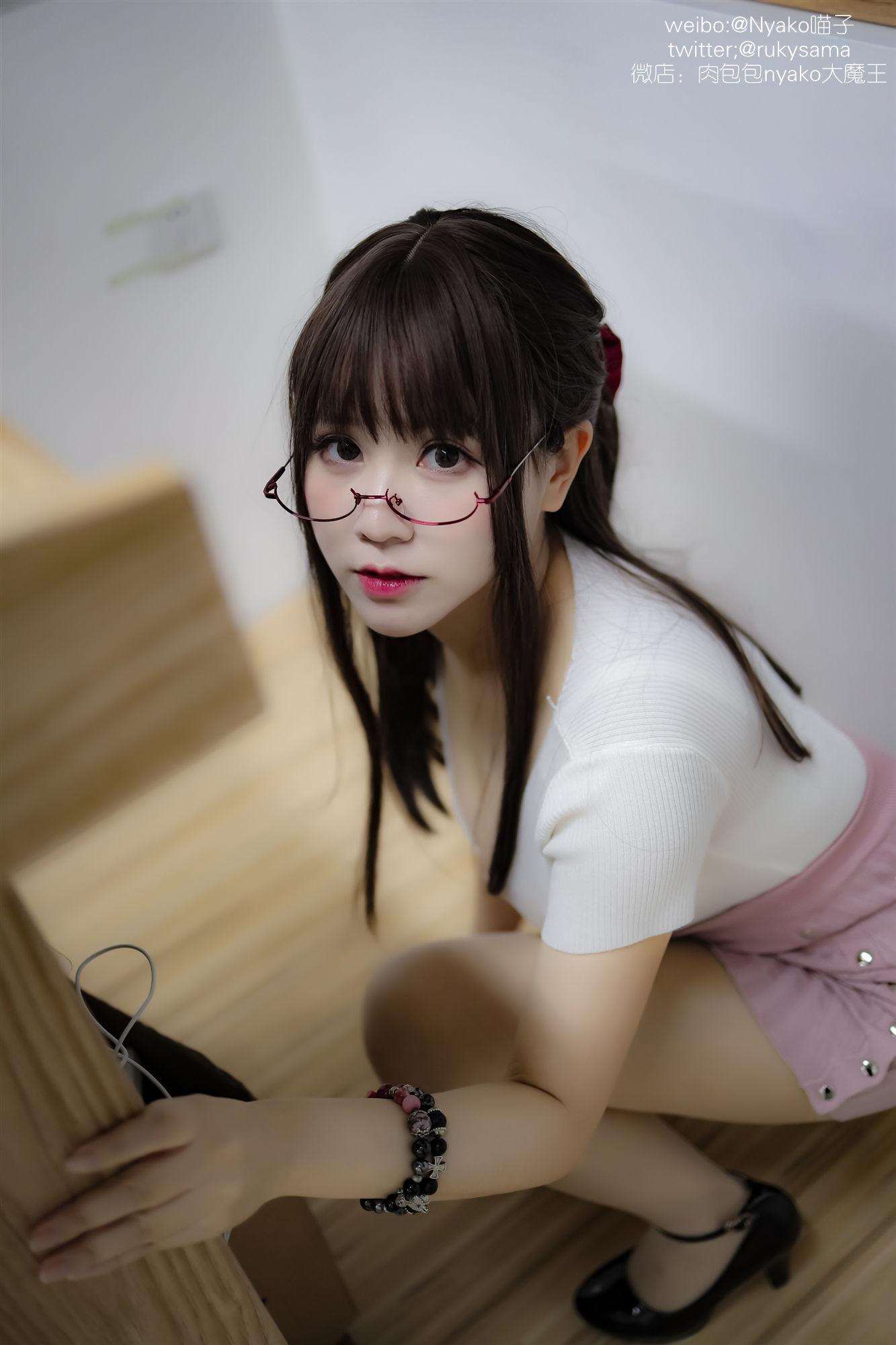 图片[3]-萌妹子Nyako喵子 欲求不满的老师[98P]-六色网
