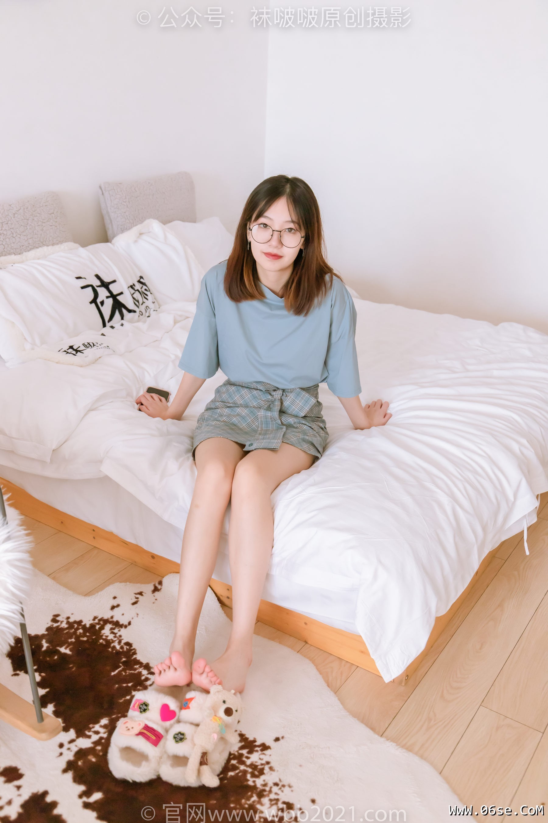 图片[133]-BoBoSocks袜啵啵 No.239 小甜豆-棉拖鞋、灰丝、裸足[140P]-六色网