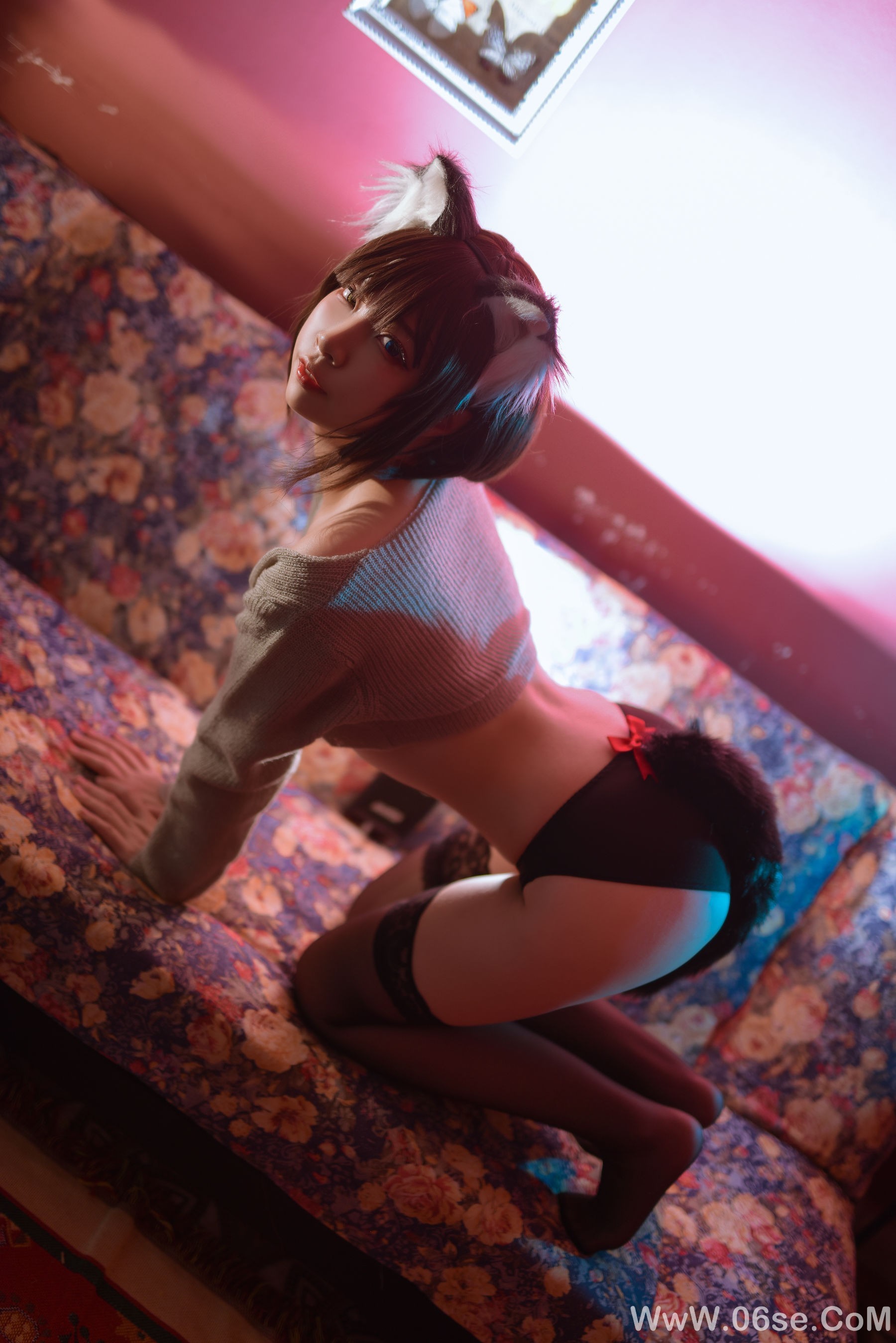 图片[16]-人气Coser二佐Nisa 宠物少女 私房黑猫[28P]-六色网