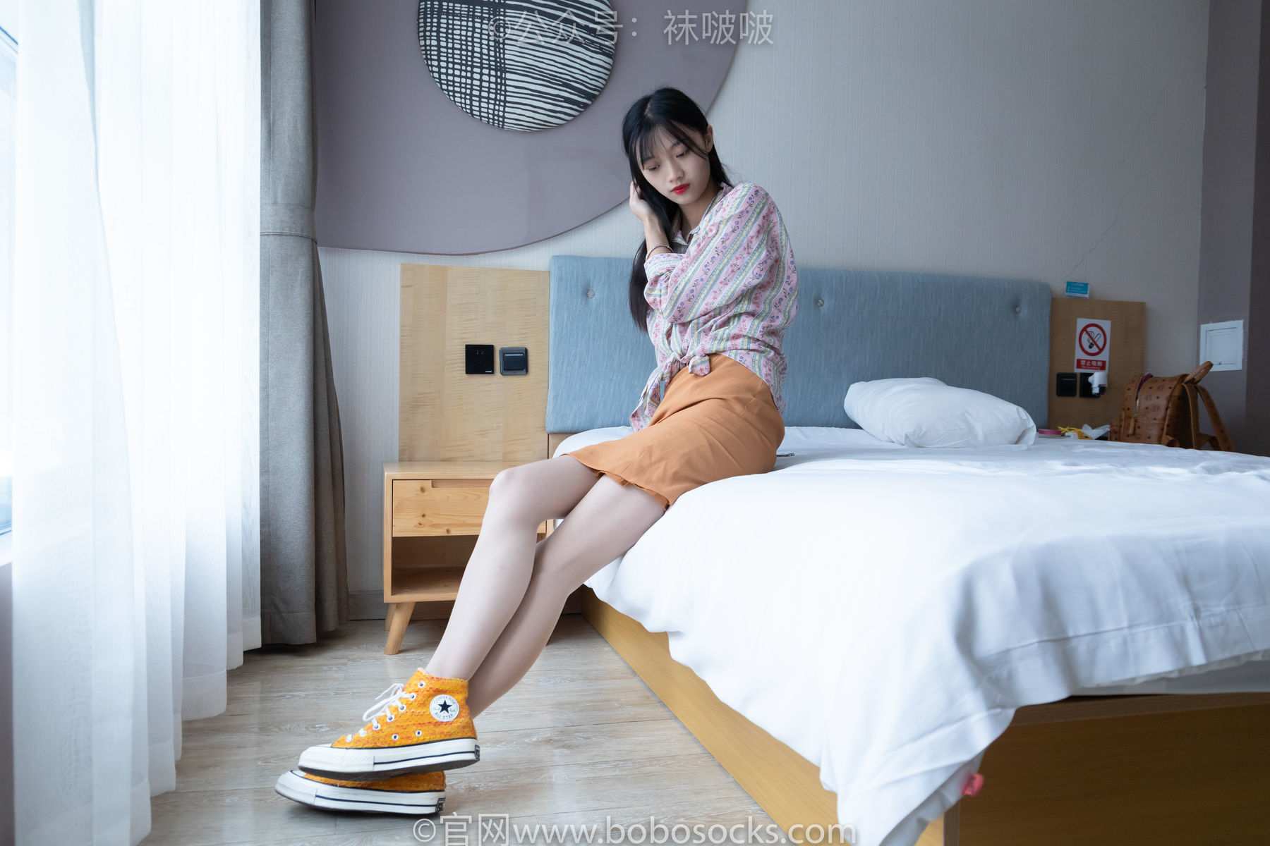 图片[6]-BoBoSocks袜啵啵 No.008 涵涵-帆布鞋、白色短棉袜、肉丝[139P]-六色网