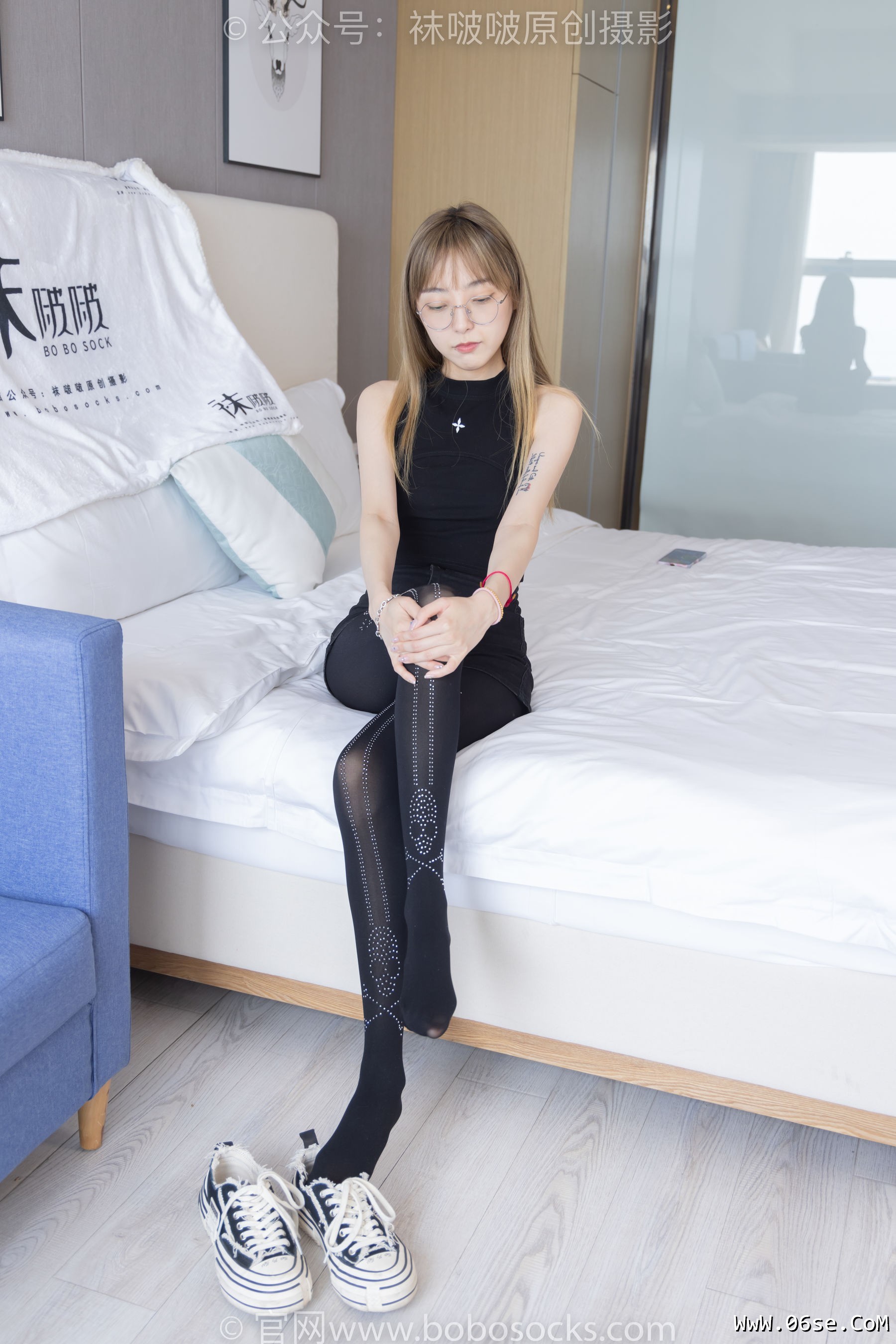图片[11]-BoBoSocks袜啵啵 No.219 稚予-板鞋、拖鞋、厚黑丝、蕾丝黑丝[140P]-六色网