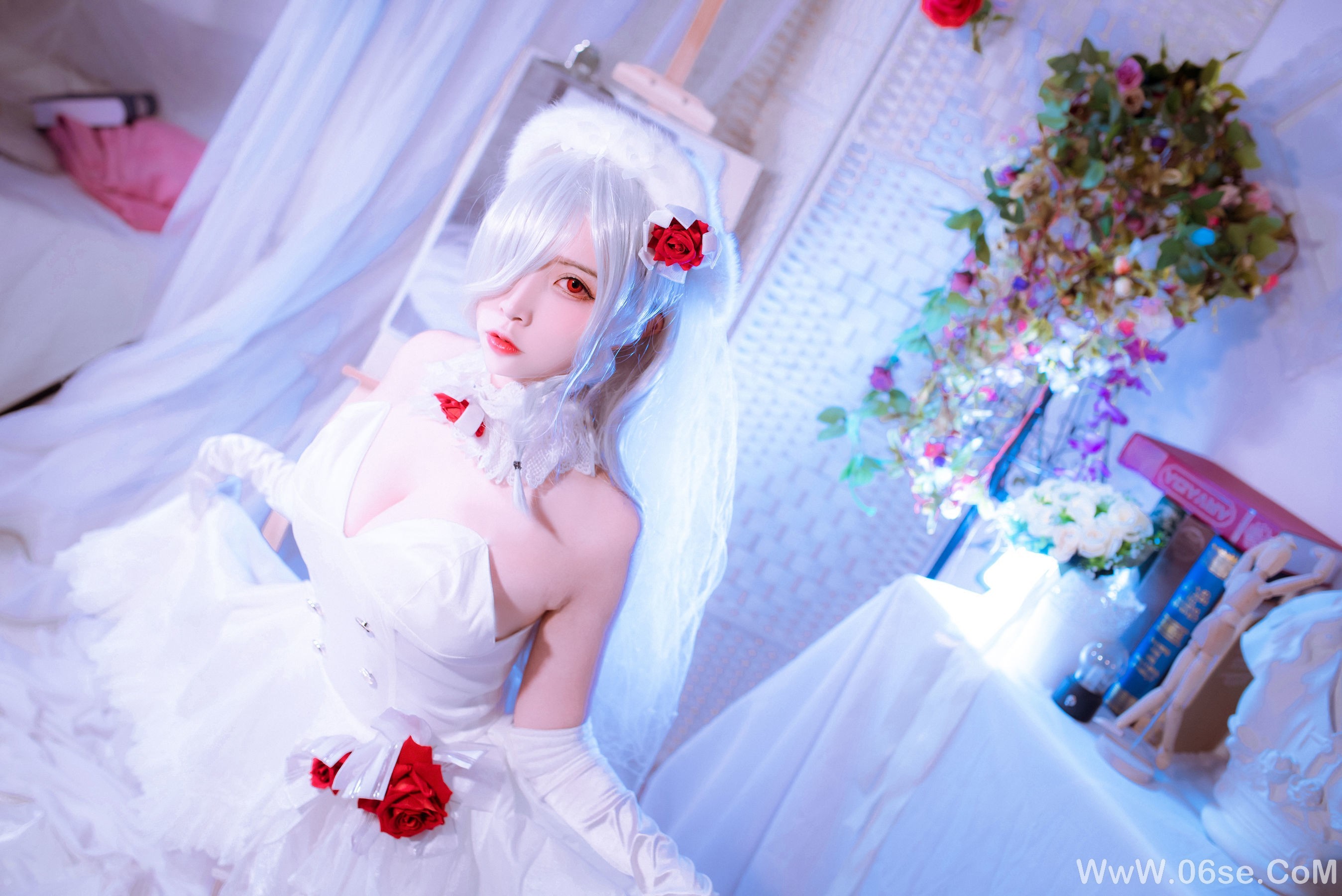 图片[25]-人气Coser二佐Nisa 花嫁[30P]-六色网