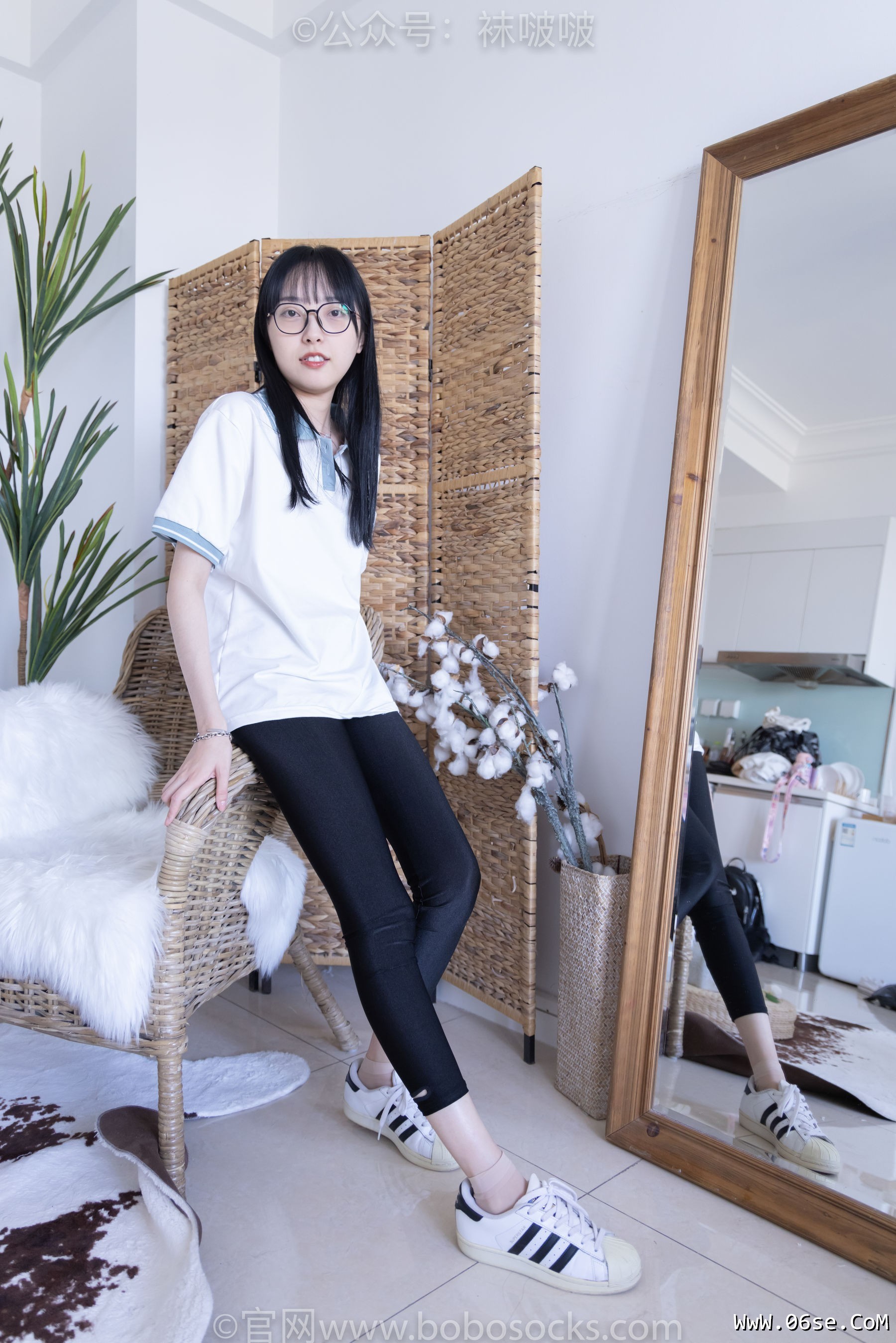 图片[24]-BoBoSocks袜啵啵 No.044 稚予-贝壳头、匡威帆布鞋、短肉丝[154P]-六色网