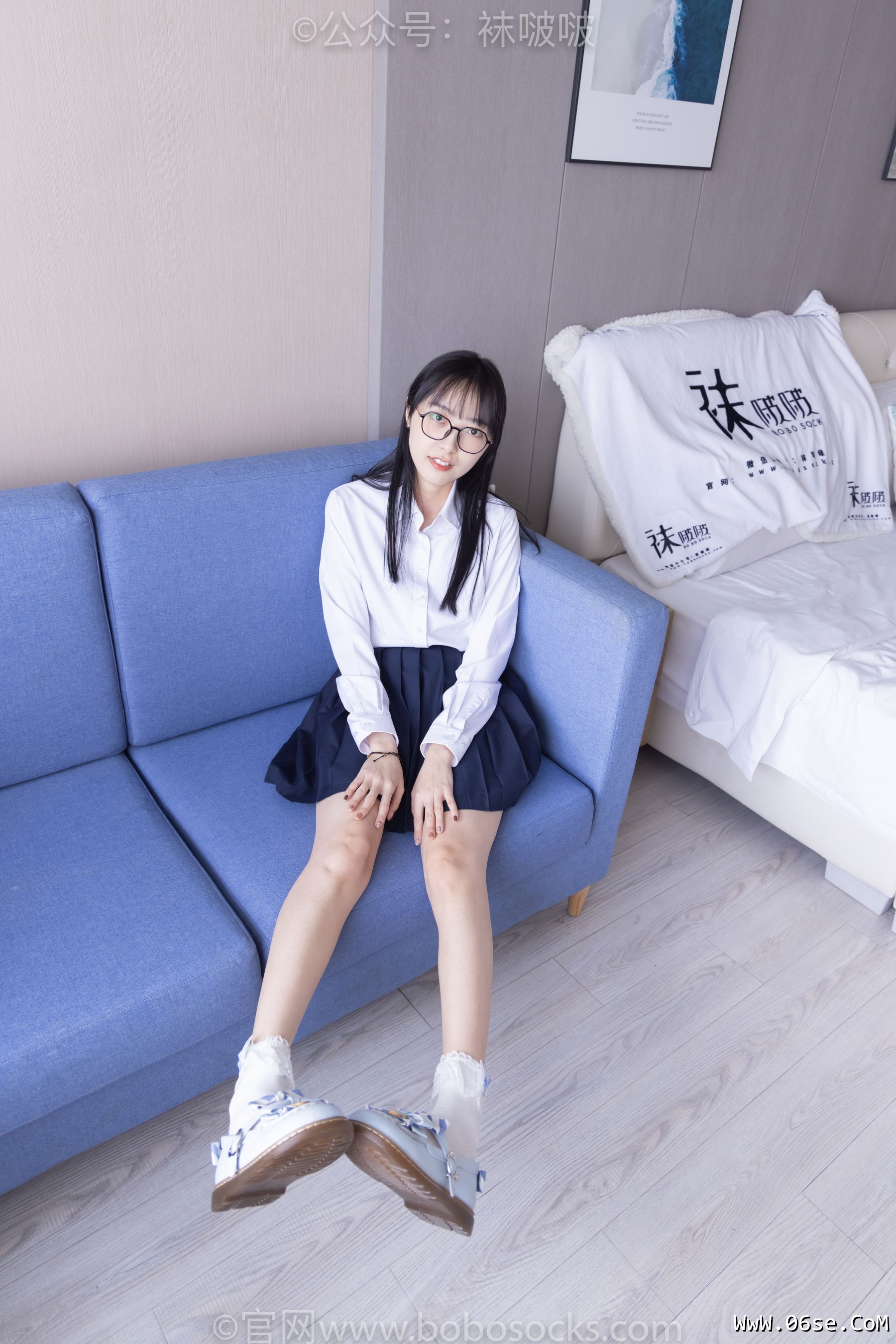 图片[9]-BoBoSocks袜啵啵 No.070 稚予-皮鞋、拖鞋、过膝袜、白棉袜[148P]-六色网