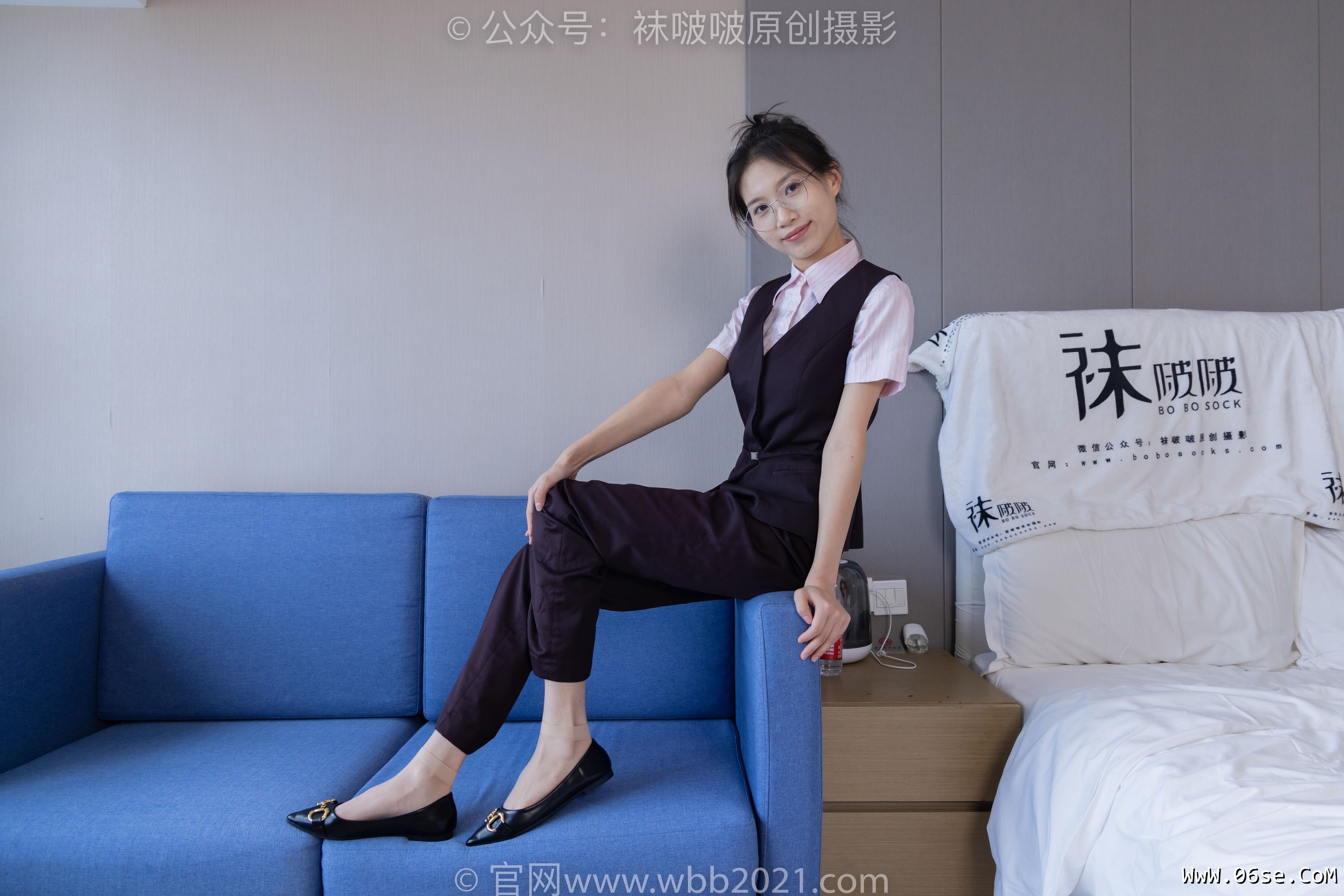 图片[66]-BoBoSocks袜啵啵 No.271 芝士 -平底鞋、短肉丝、银行制服[146P]-六色网