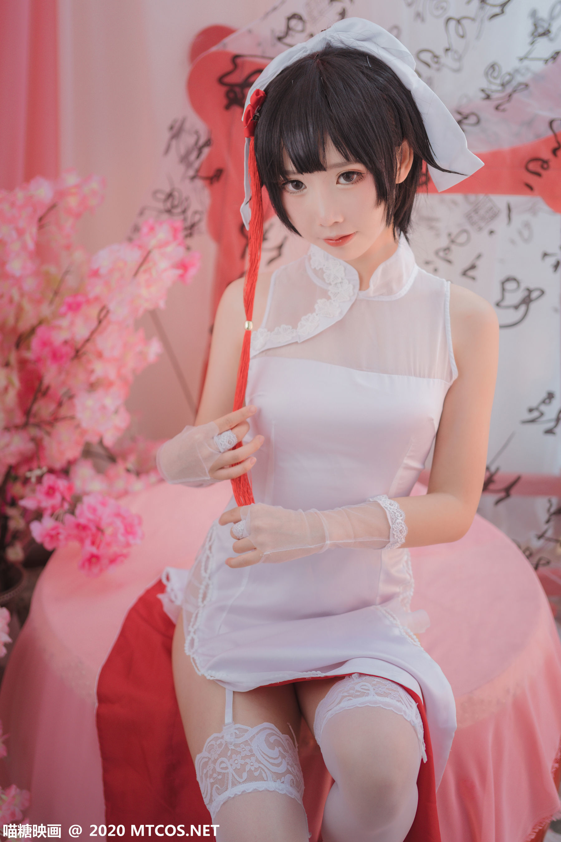 图片[20]-[喵糖映画] HML.017 高雄白旗袍 [20P]-六色网