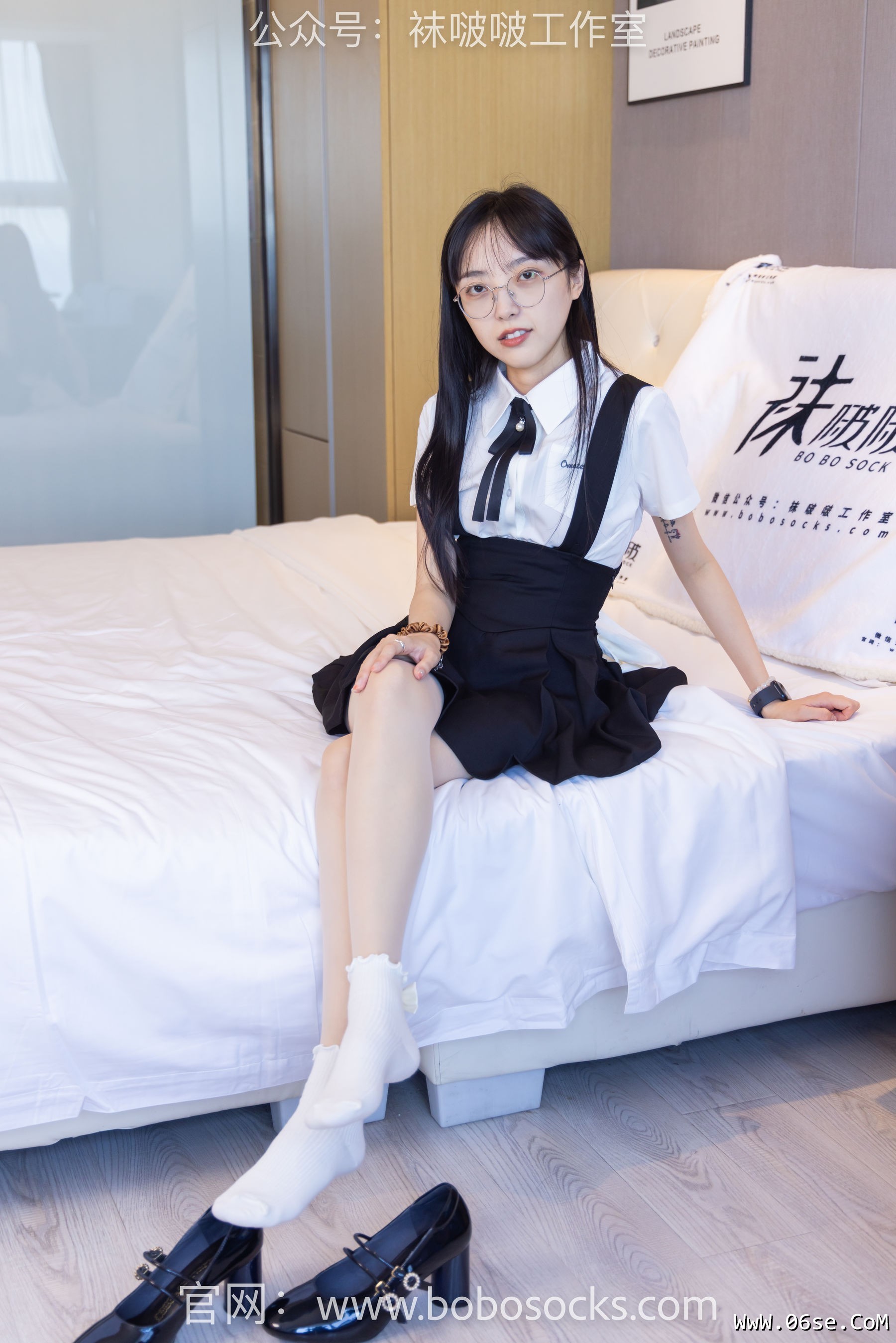 图片[82]-BoBoSocks袜啵啵 No.121 稚予-高跟鞋、白棉袜、肉丝[140P]-六色网