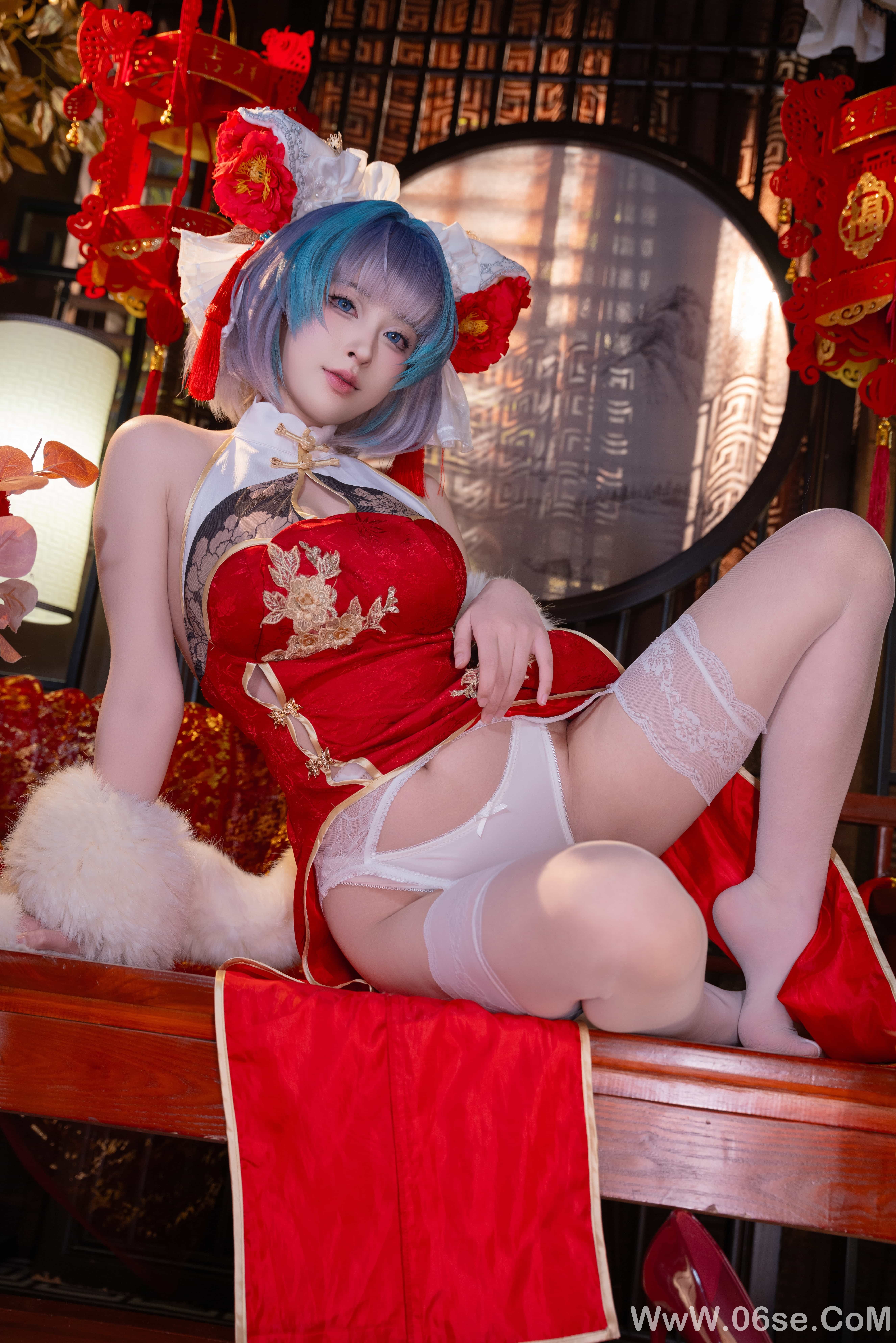 图片[28]-清水由乃 – 碧蓝航线 柴郡 新春旗袍[71P]-六色网